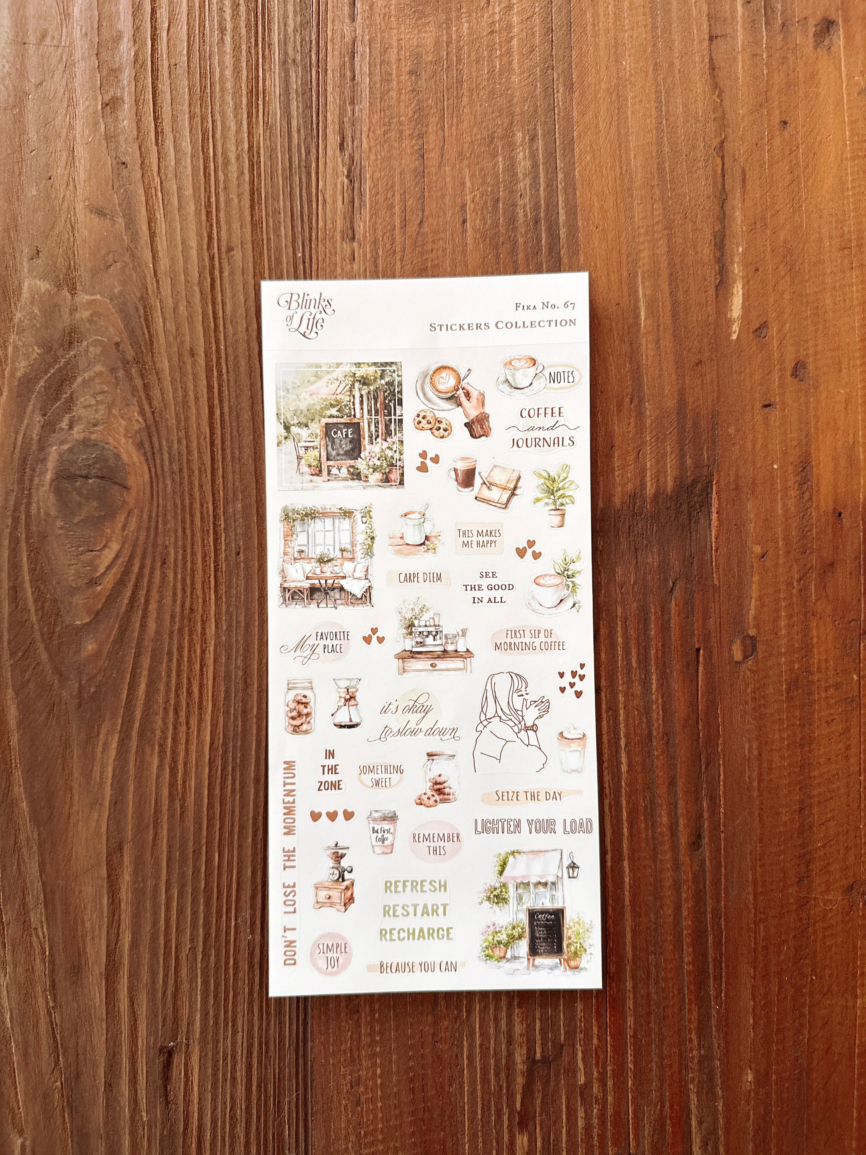 Traveler's Stickers - Fika : No. 67