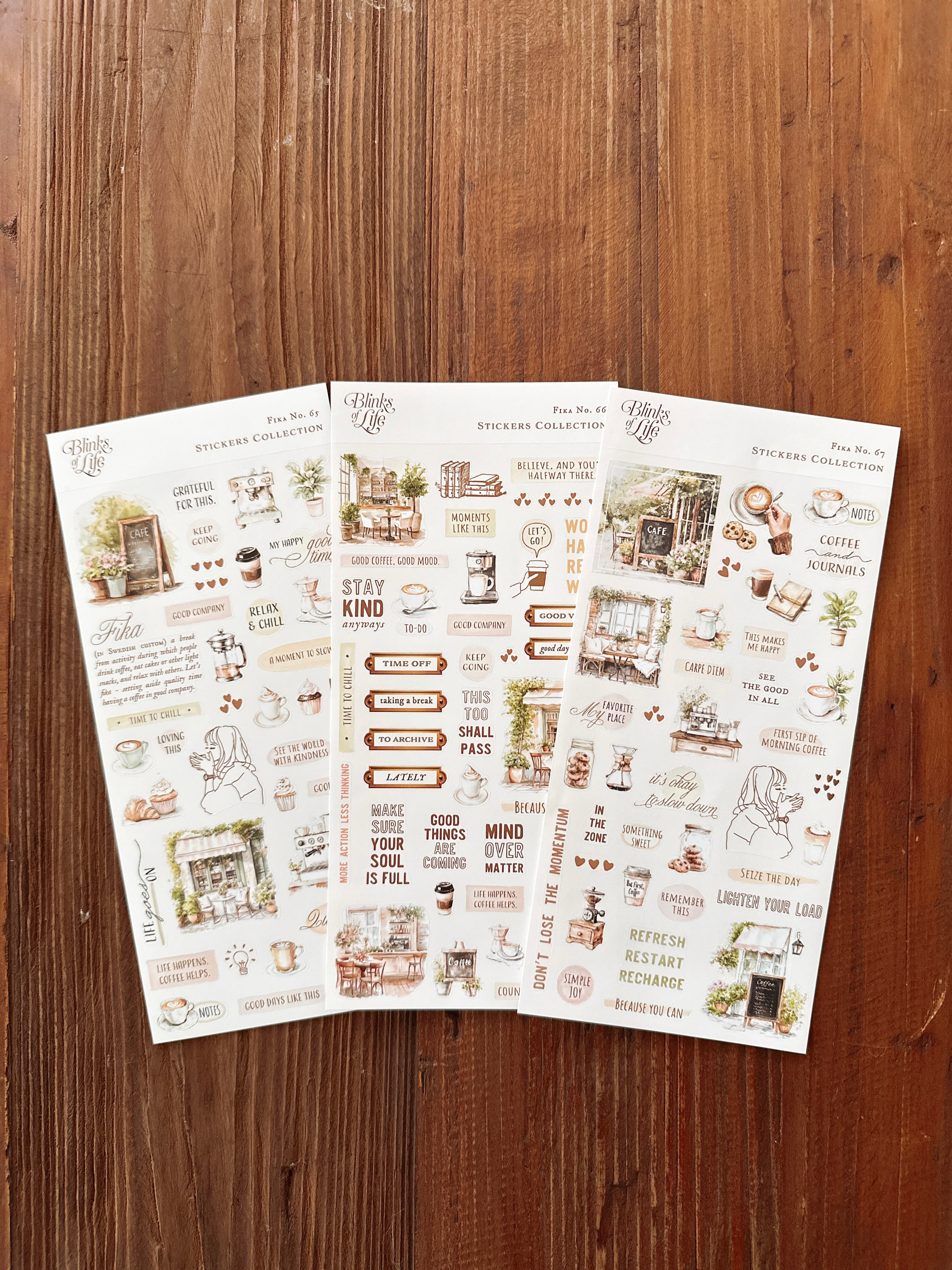 Blinks of Life Traveler's Stickers - Fika : No. 66