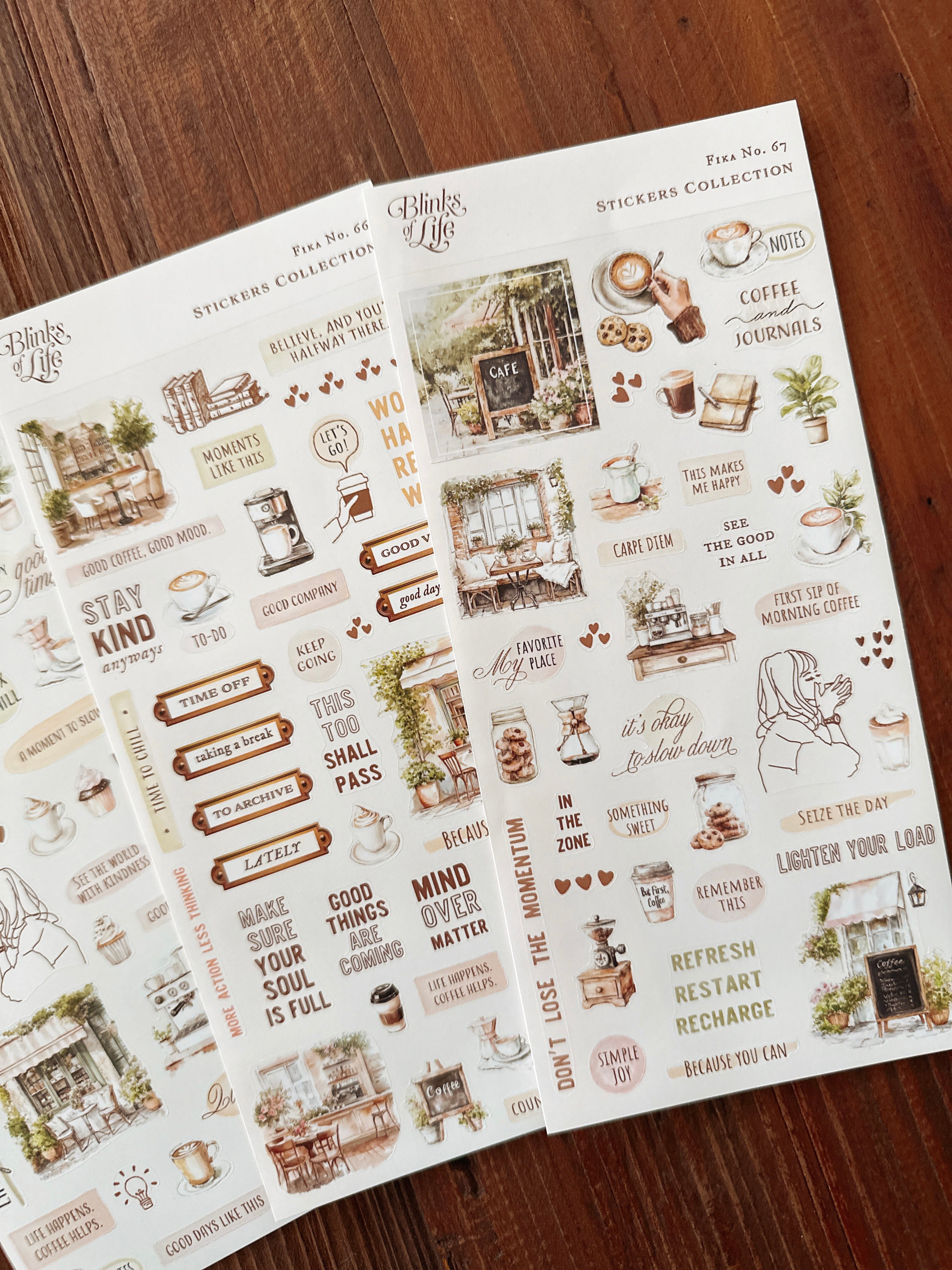 Blinks of Life Traveler's Stickers - Fika : No. 66