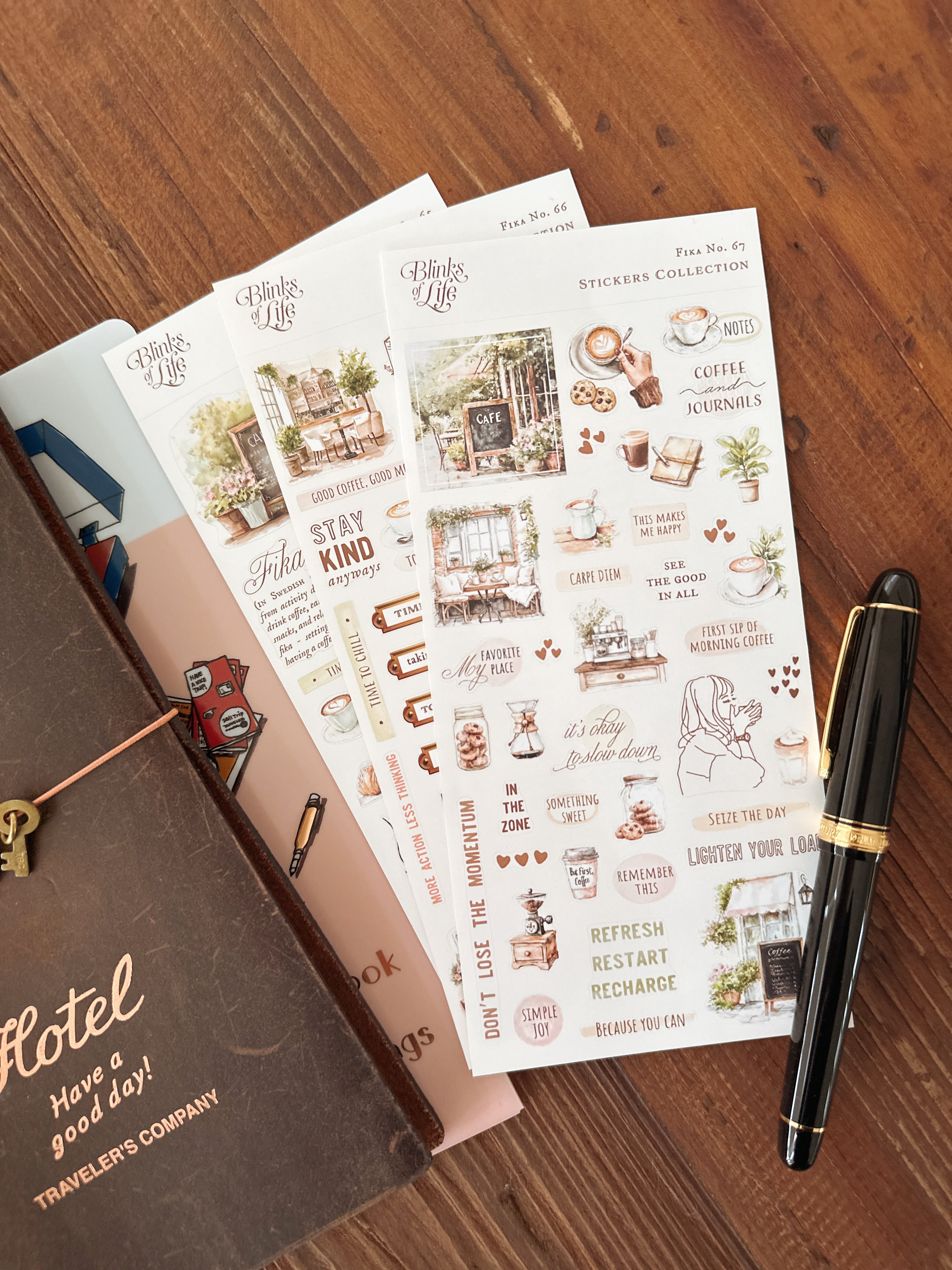 Blinks of Life Traveler's Stickers - Fika : No. 66