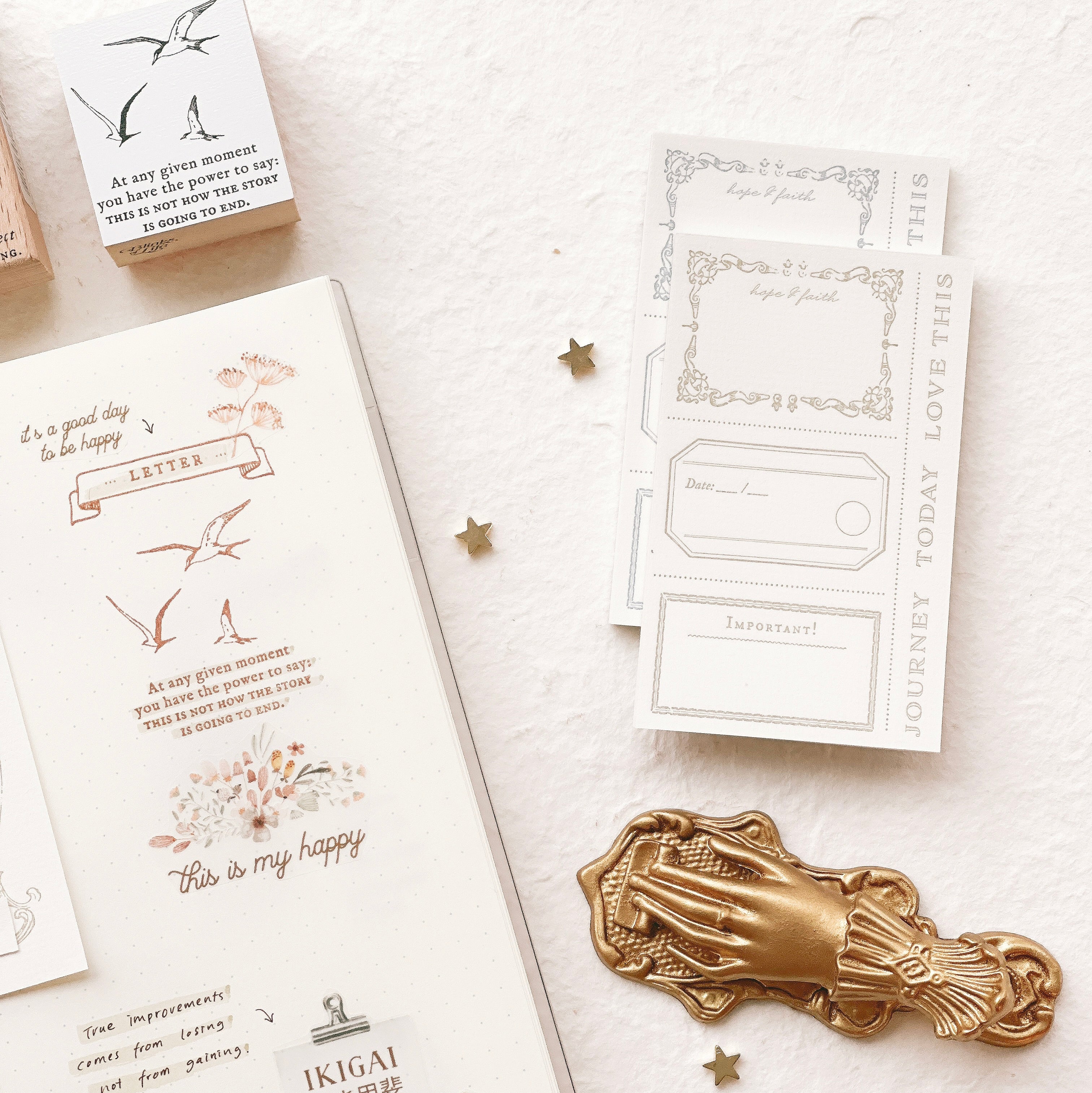 Blinks of Life - BOL - Letterpress Rubber Stamp Journal Shop