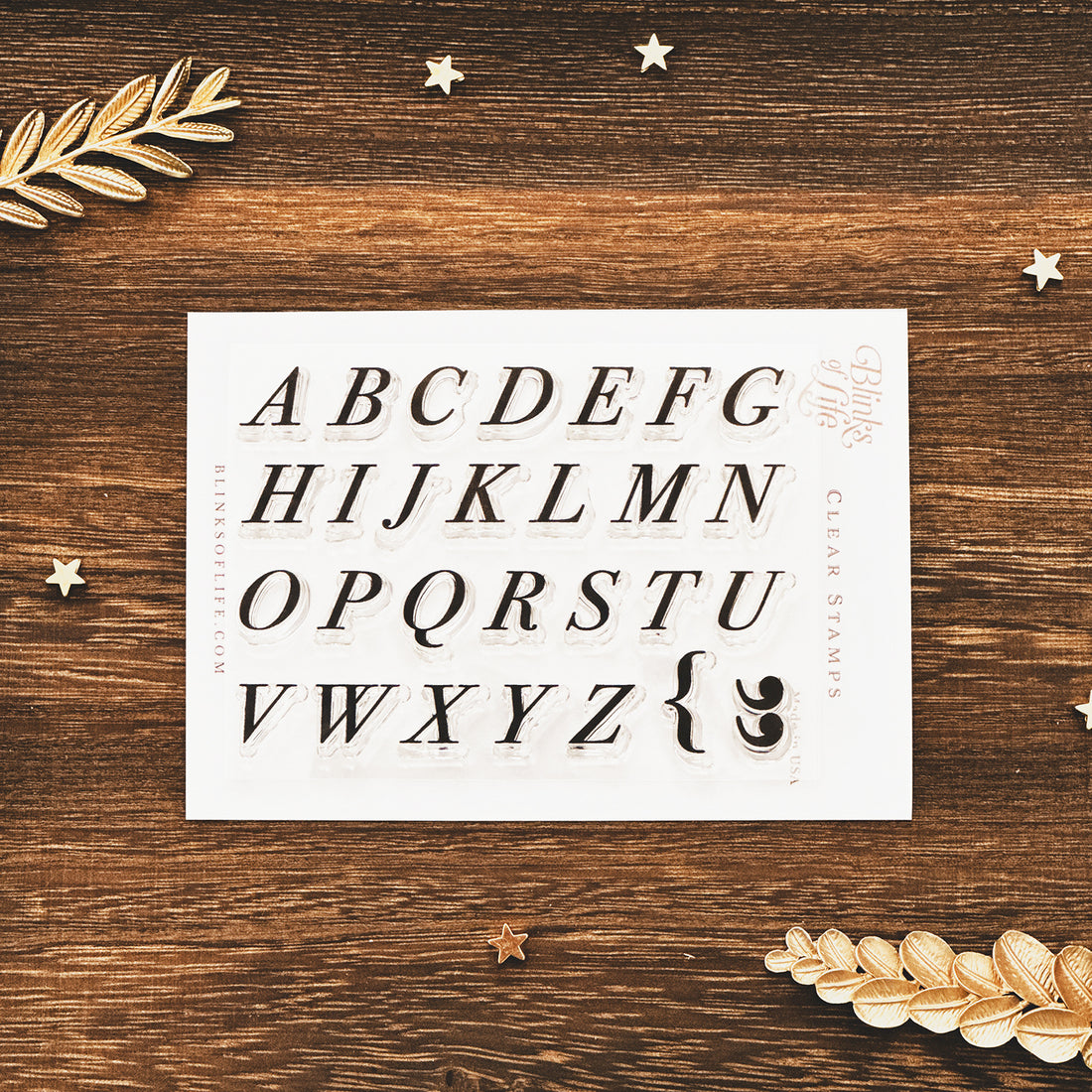 Blinks of Life - Classic Alphabet Clear Stamp