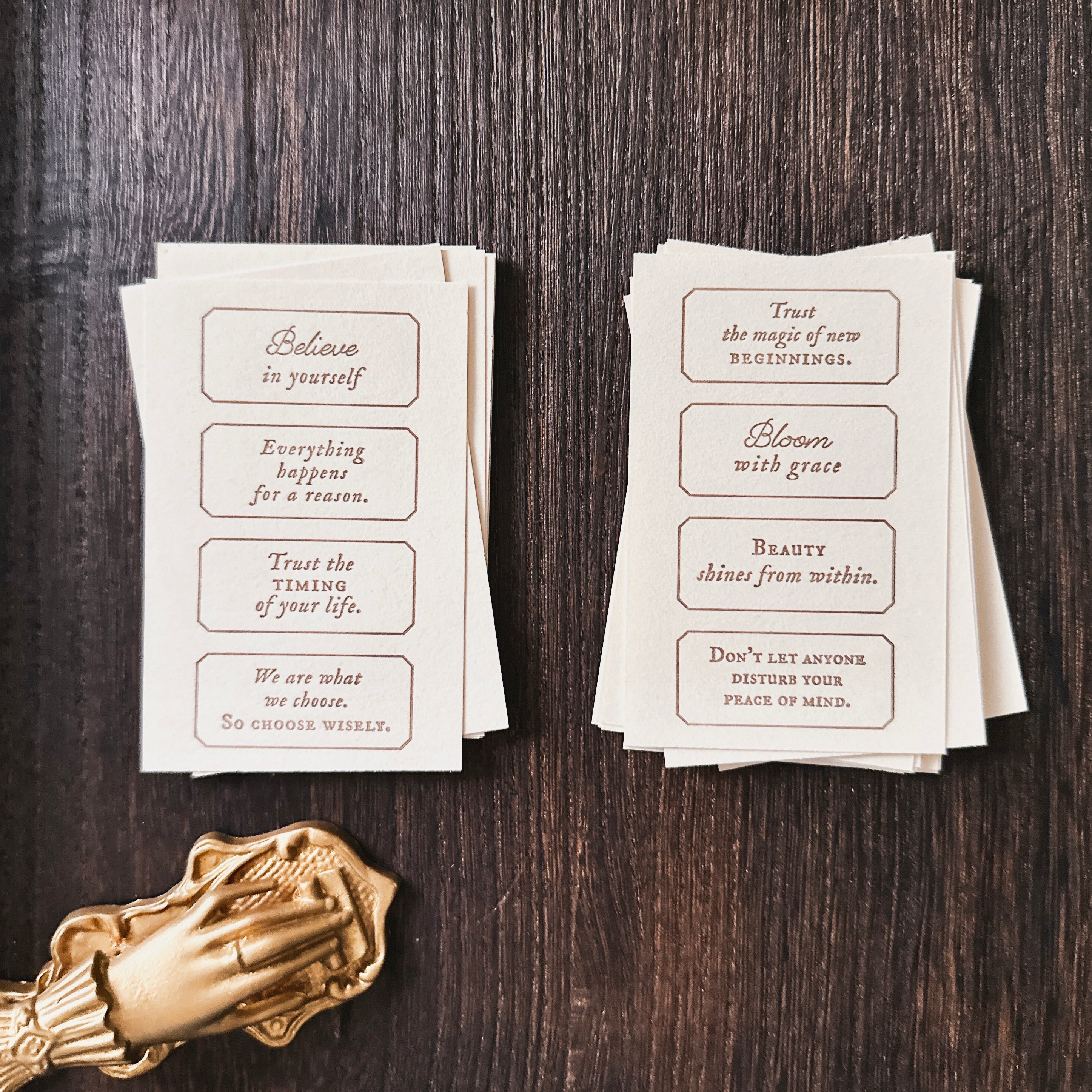 Blinks of Life Letterpress Labels