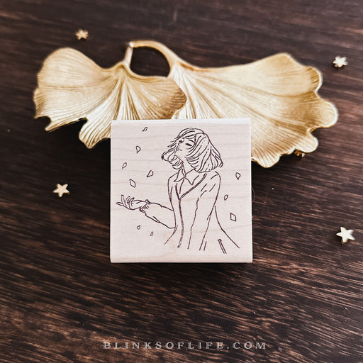 Blinks of Life - Wooden Rubber Stamp - Beautiful Soul Journal Stamp