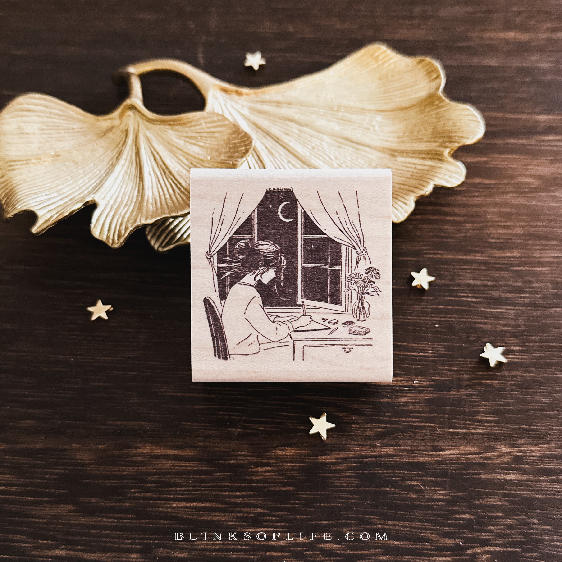 Blinks of Life - Wooden Rubber Stamp - When You Write Things Down