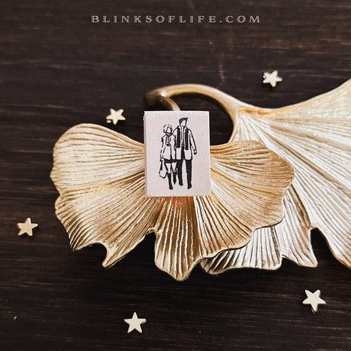 Blinks of Life - Wooden Rubber Stamp - Life Captured