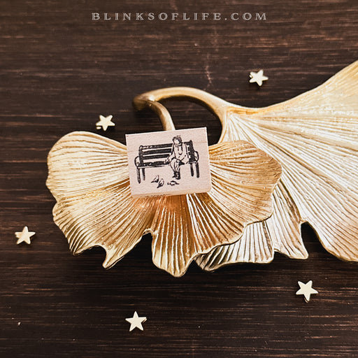 Blinks of Life - Wooden Rubber Stamp - Life Captured