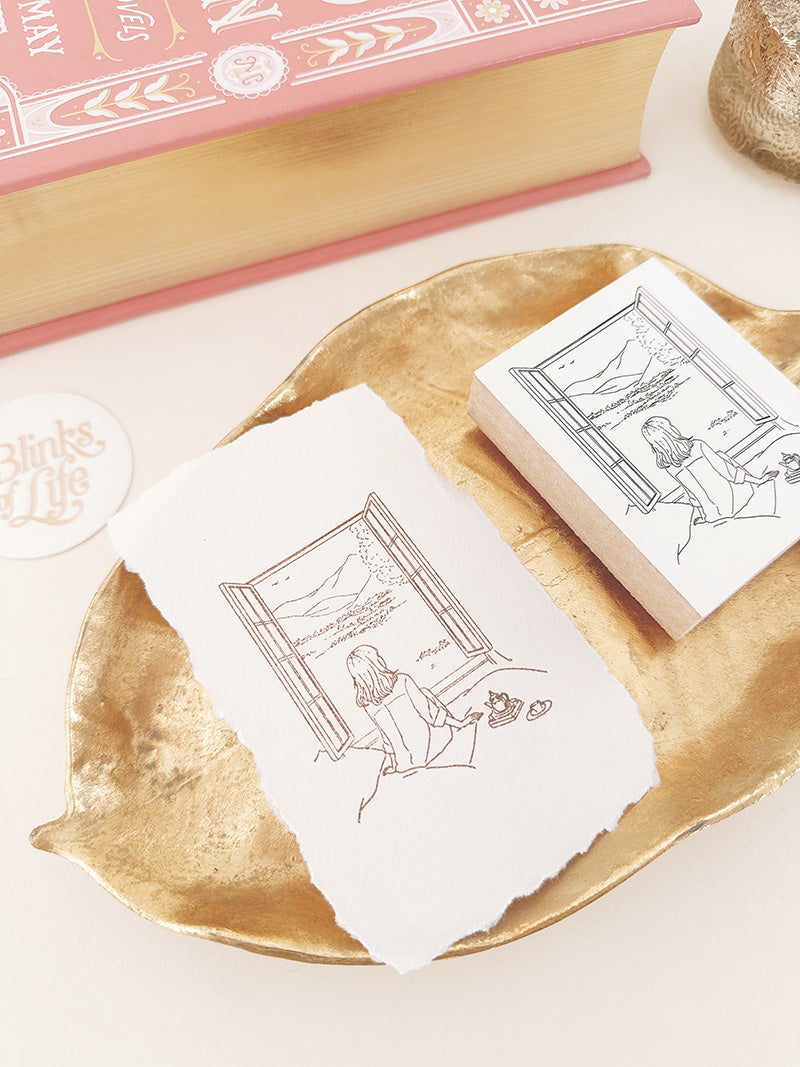 Blinks of Life - BOL Journal Rubber Stamp A Quiet Joy 2