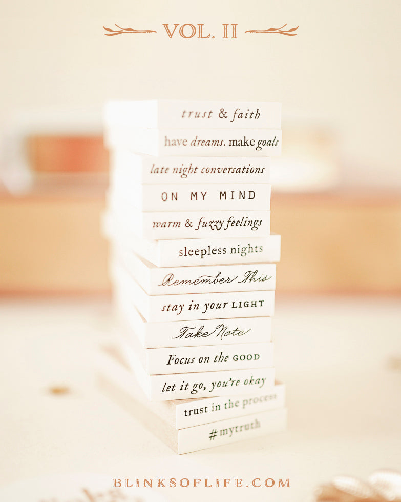 Blinks of Life Mini Words Planner Journal Stamps 
