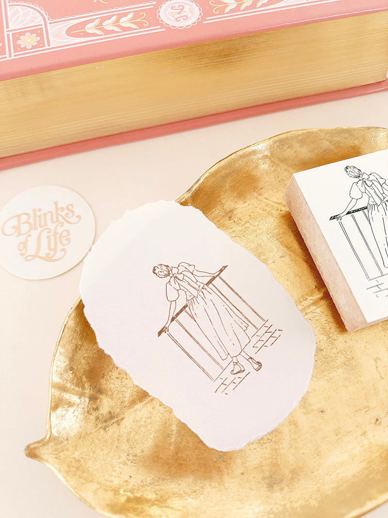 Blinks of Life BOL Journal Rubber Stamp Graceful 3