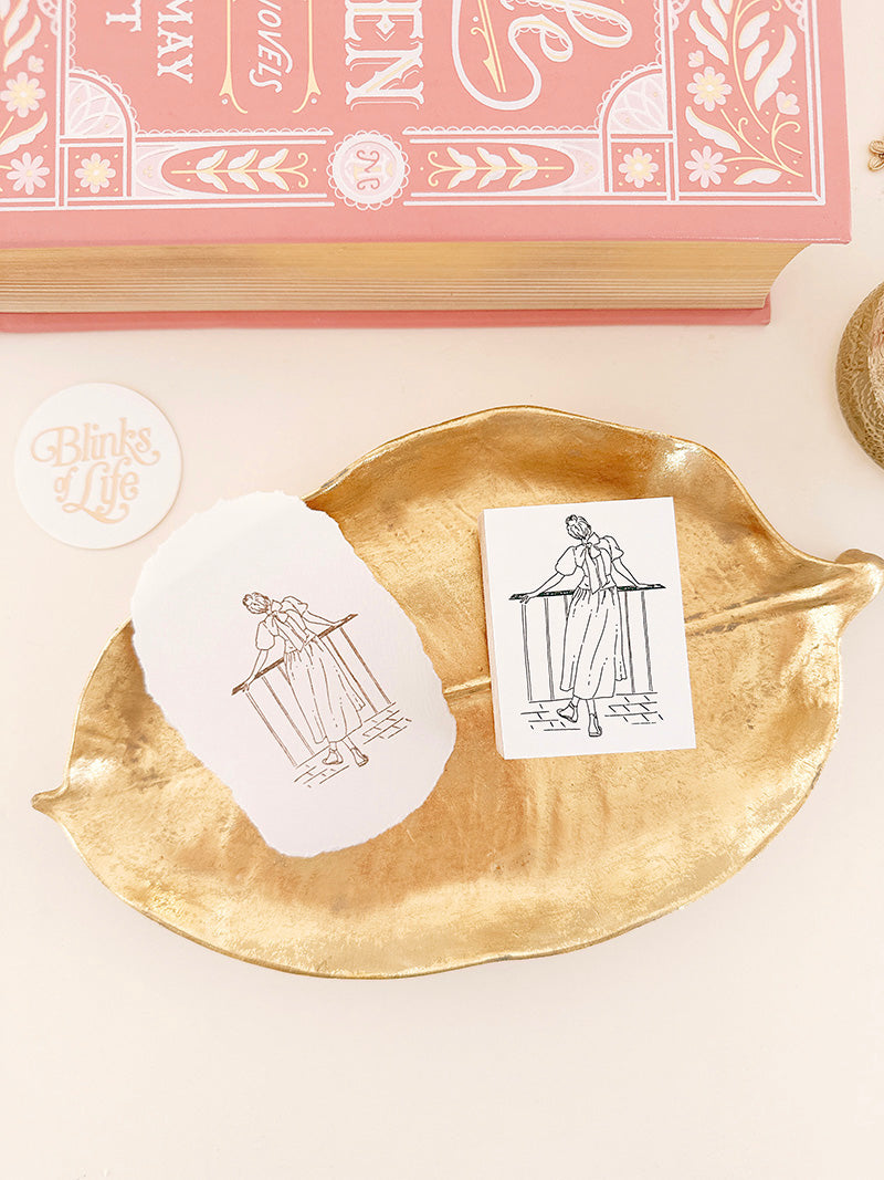 Blinks of Life BOL Journal Rubber Stamp Graceful 3