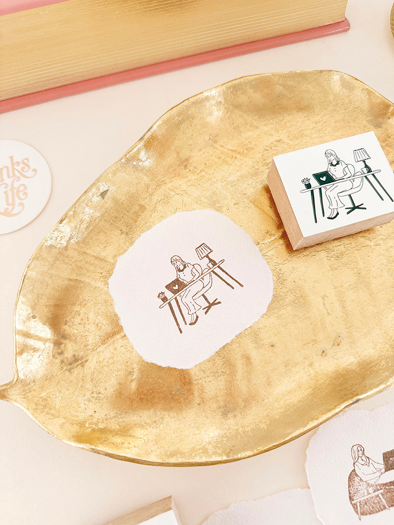 Blinks of Life BOL Journal Rubber Stamp Work Mode III 1