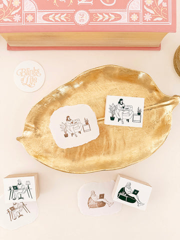 Blinks of Life BOL Journal Rubber Stamp Work Mode II 1