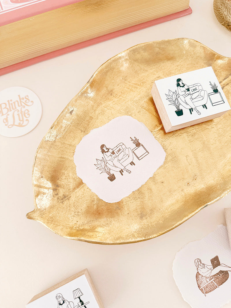 Blinks of Life BOL Journal Rubber Stamp Work Mode II 2