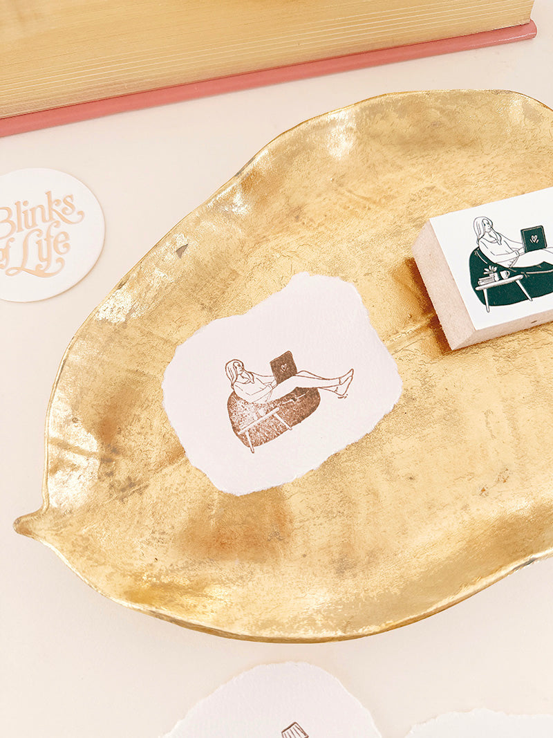 Blinks of Life BOL Journal Rubber Stamp Work Mode I 1