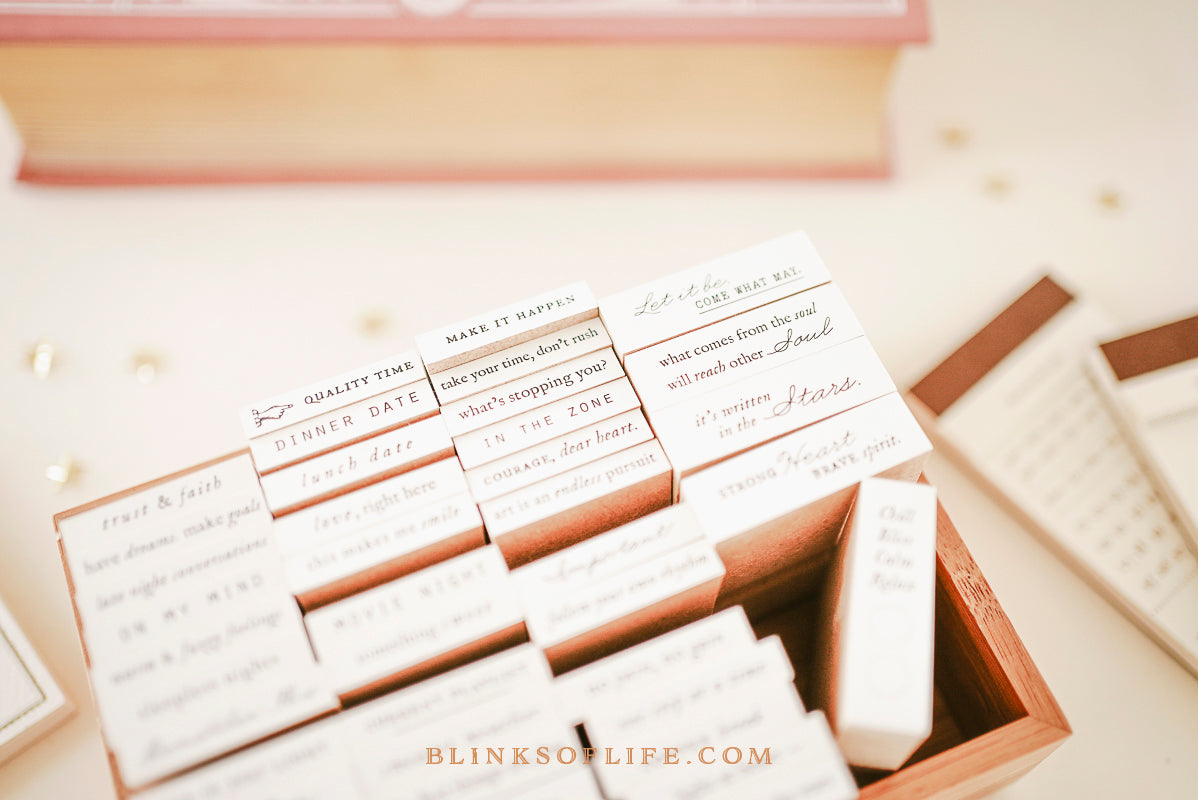 Blinks of Life Mini Words Planner Journal Stamps 4