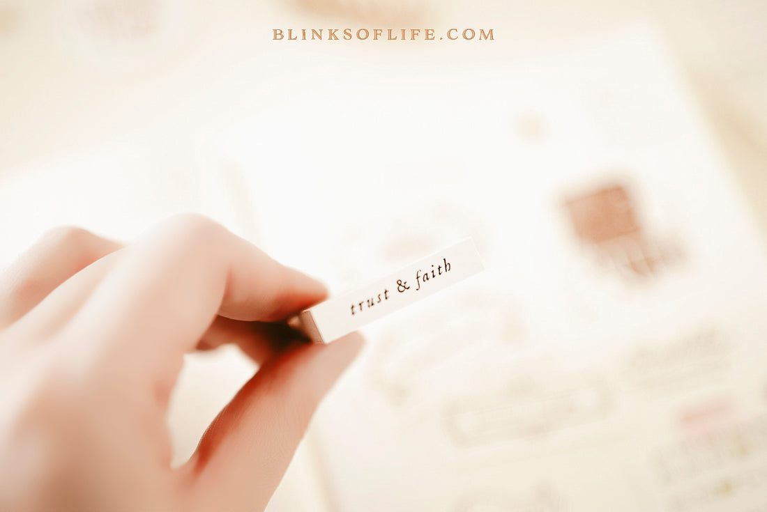 Blinks of Life Mini Words Planner Journal Stamps 
