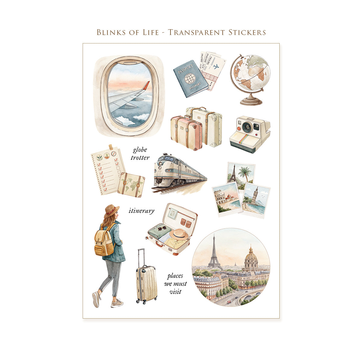 Blinks of Life Transparent Stickers No. 53