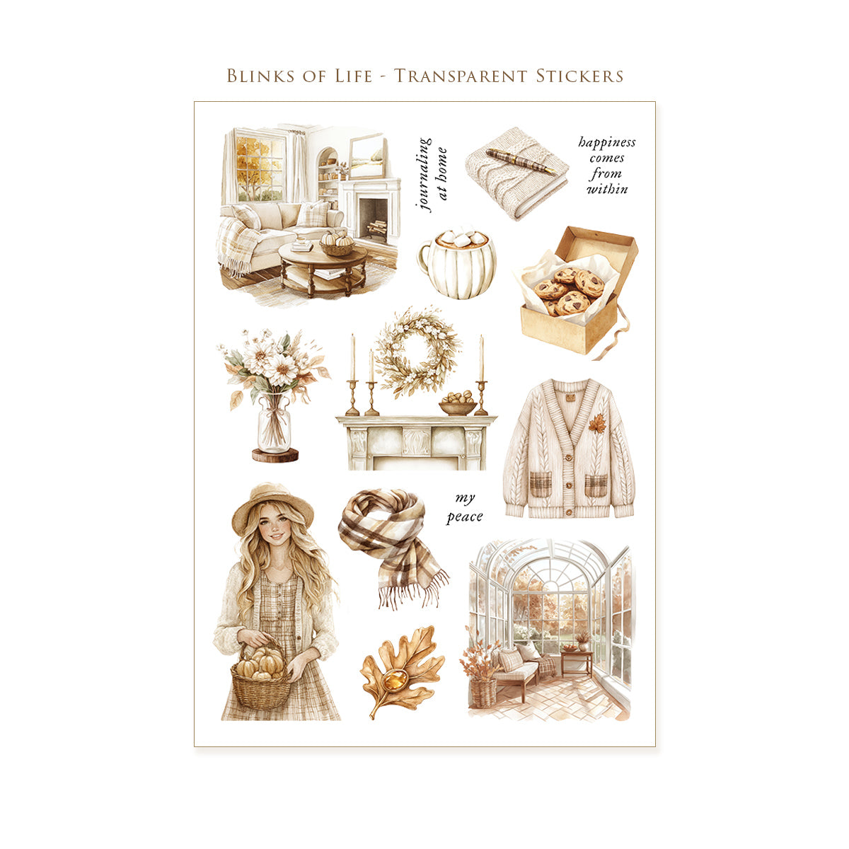 Blinks of Life Transparent Stickers No. 55