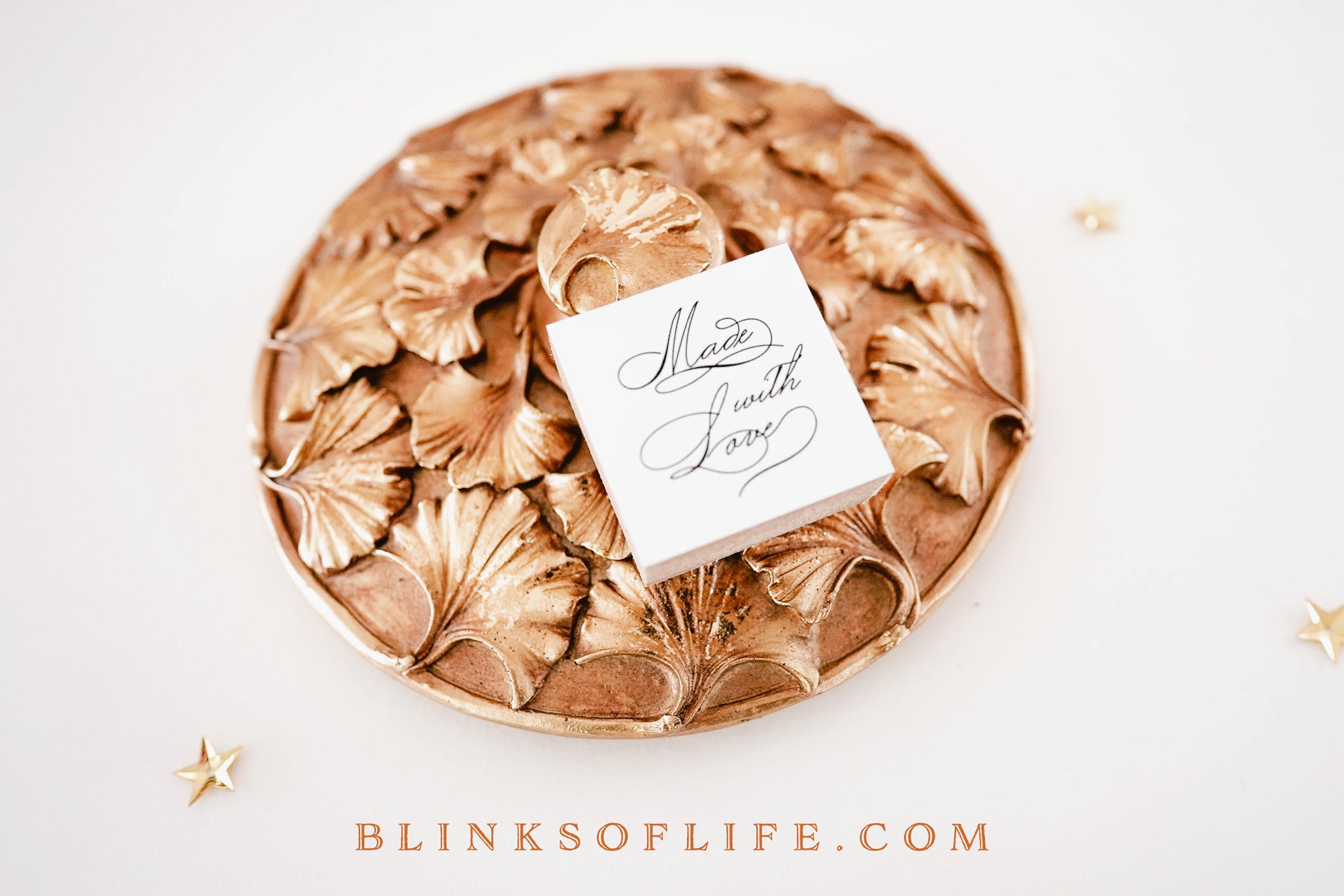 Blinks of Life - Rubber Stamp - Journaling Quote Illustration Decorative Scrapbooking Stamp