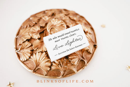 Blinks of Life - Journal Quote Rubber Stamp