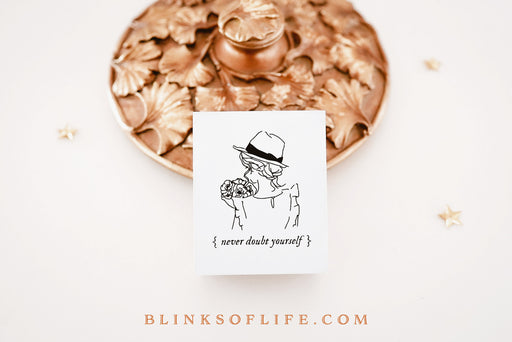 Blinks of Life - Journal Quote Illustration Rubber Stamp