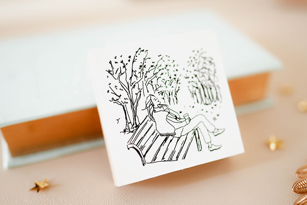 Blinks of Life - Journal Quote Illustration Rubber Stamp