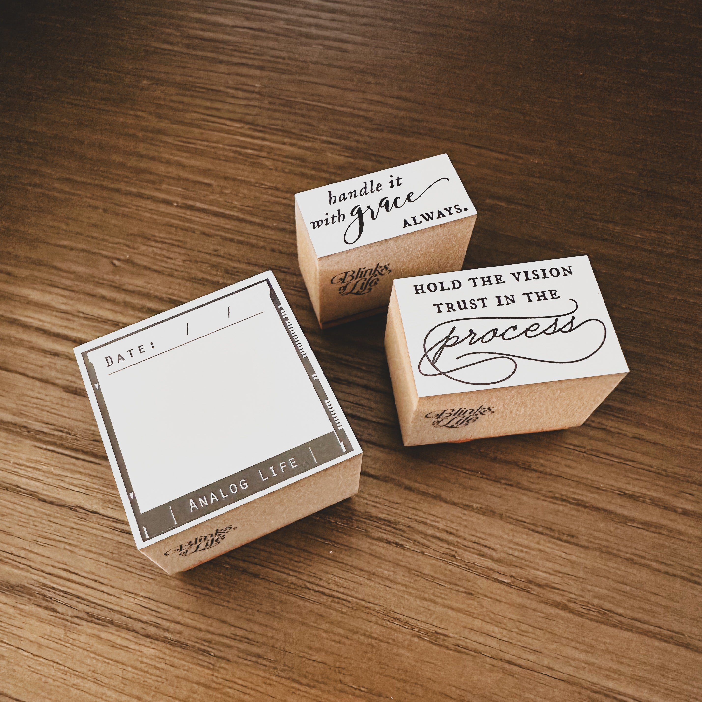 Blinks of Life - BOL - Analog Life Frame Quotes Rubber Stamp