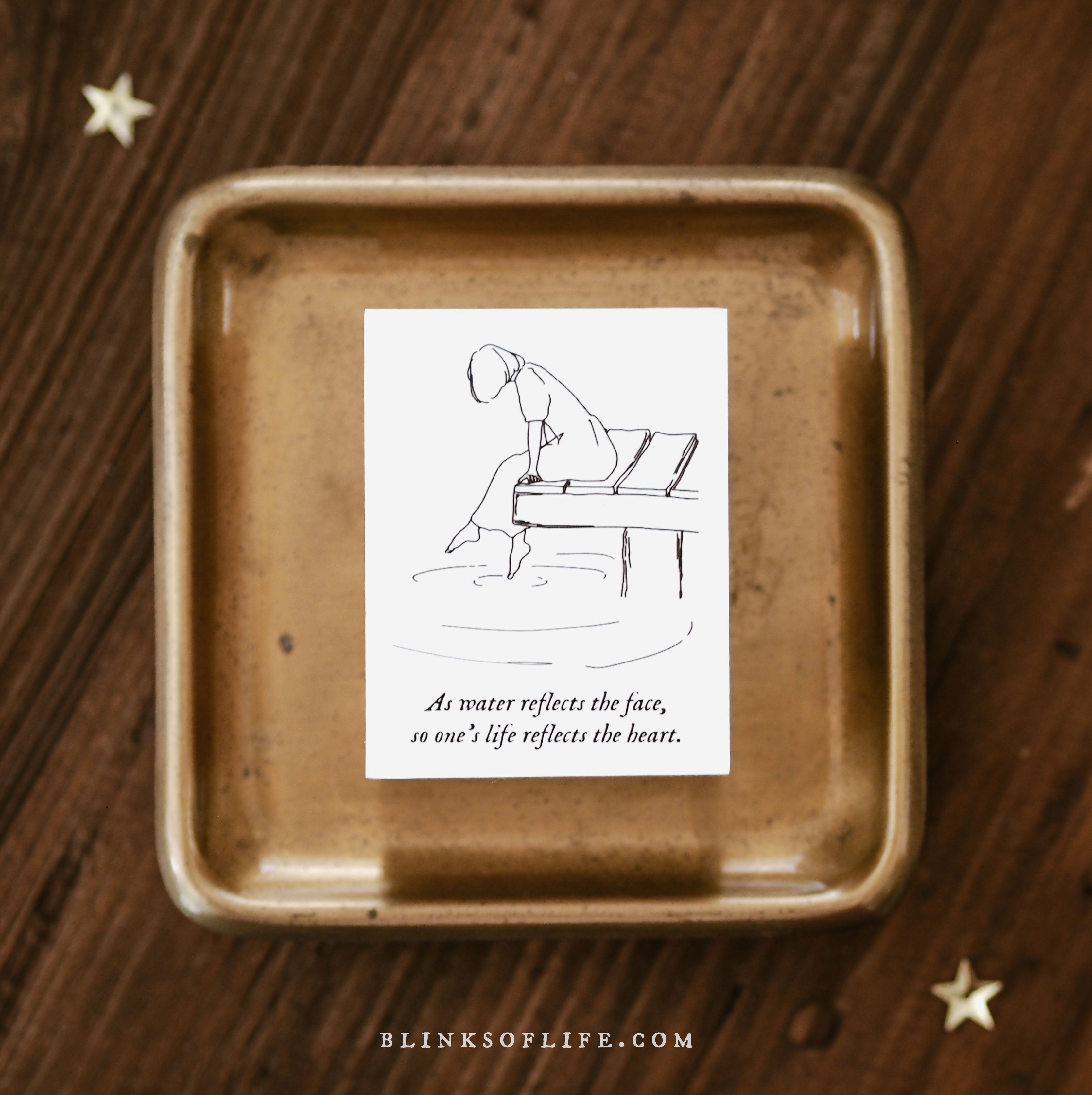 Blinks of Life - One's Life Reflects the Heart - Rubber Stamp Collection