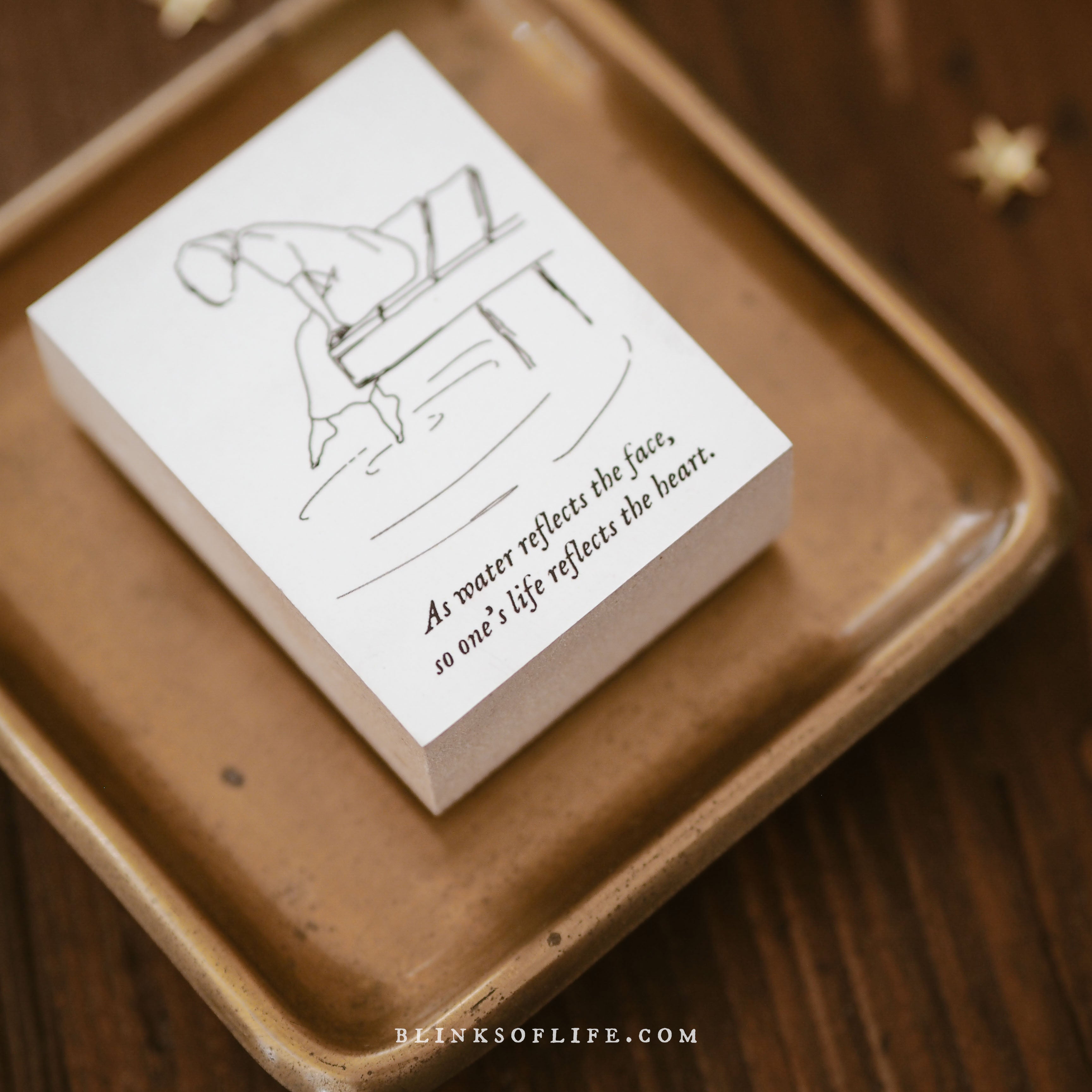 Blinks of Life - One's Life Reflects the Heart - Rubber Stamp Collection