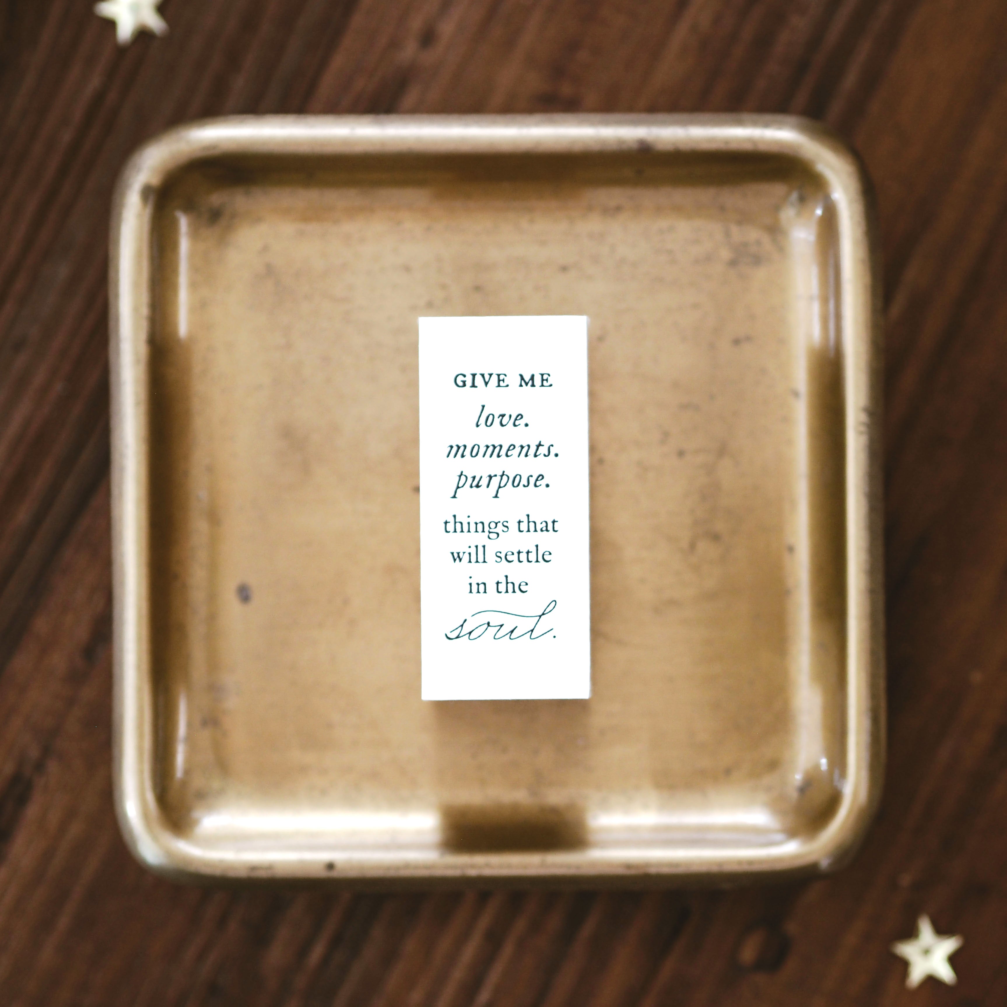 Blinks of Life - Things that Settle in the Soul - Rubber Stamp