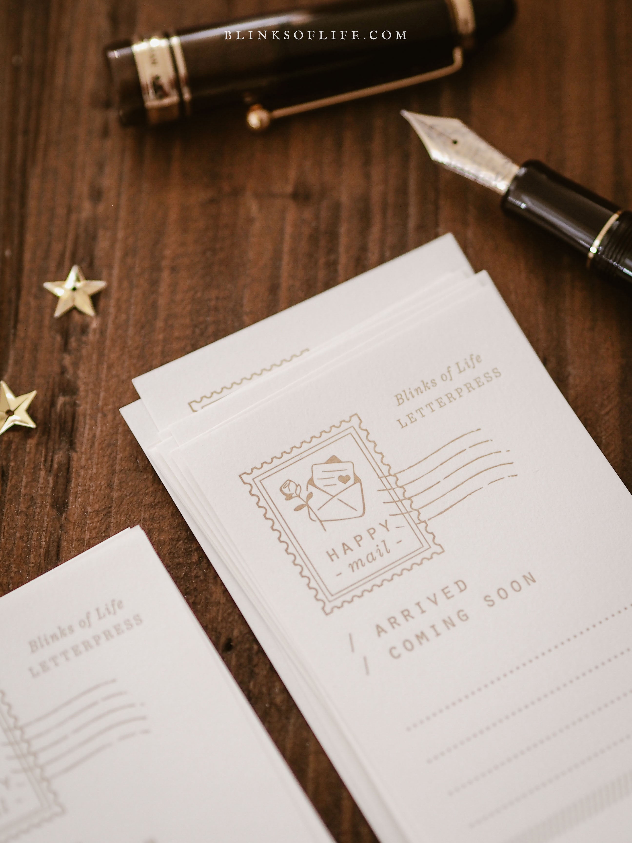 Blinks of Life - Letterpress Journal Cards