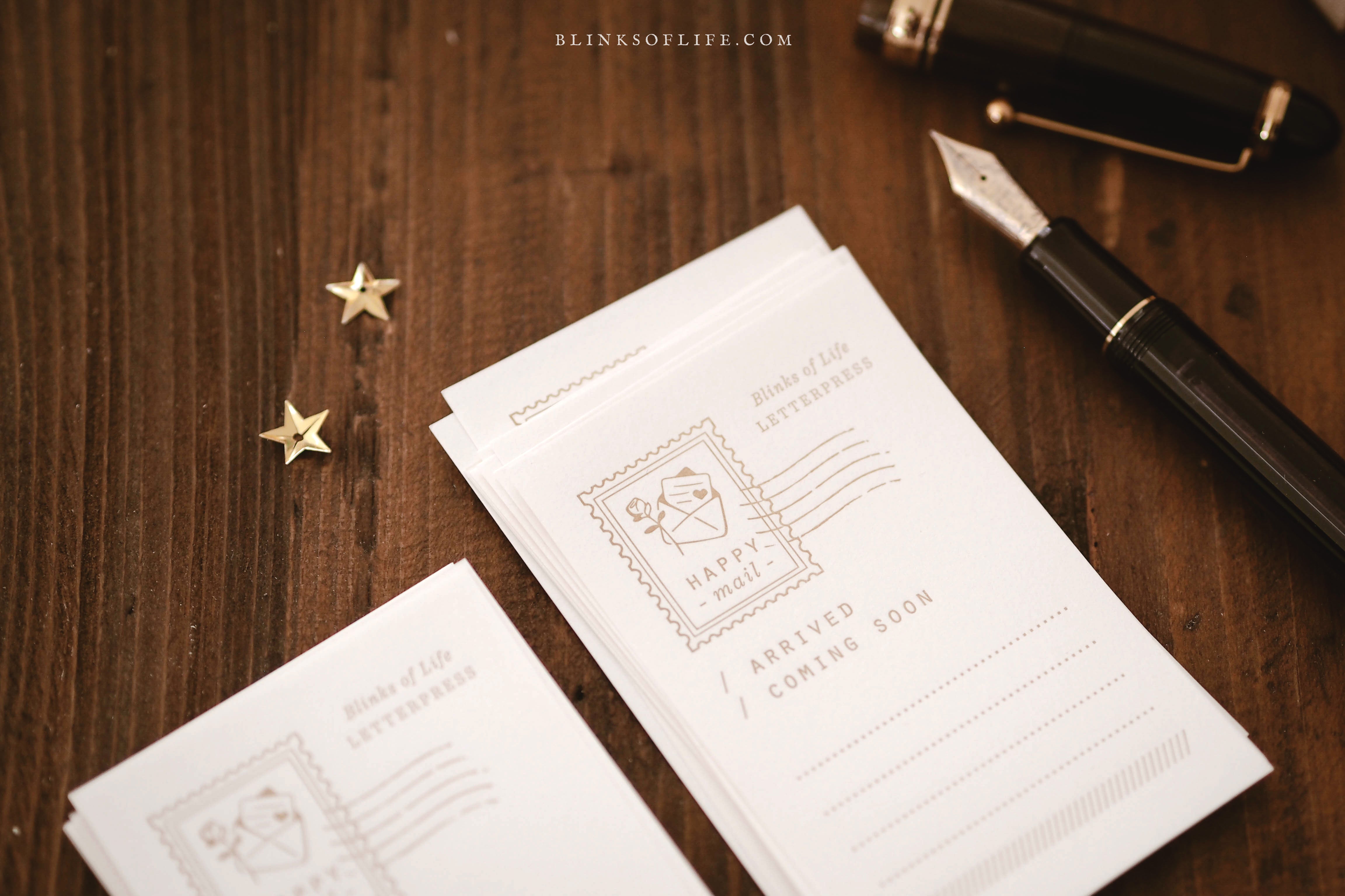 Blinks of Life - Letterpress Journal Cards