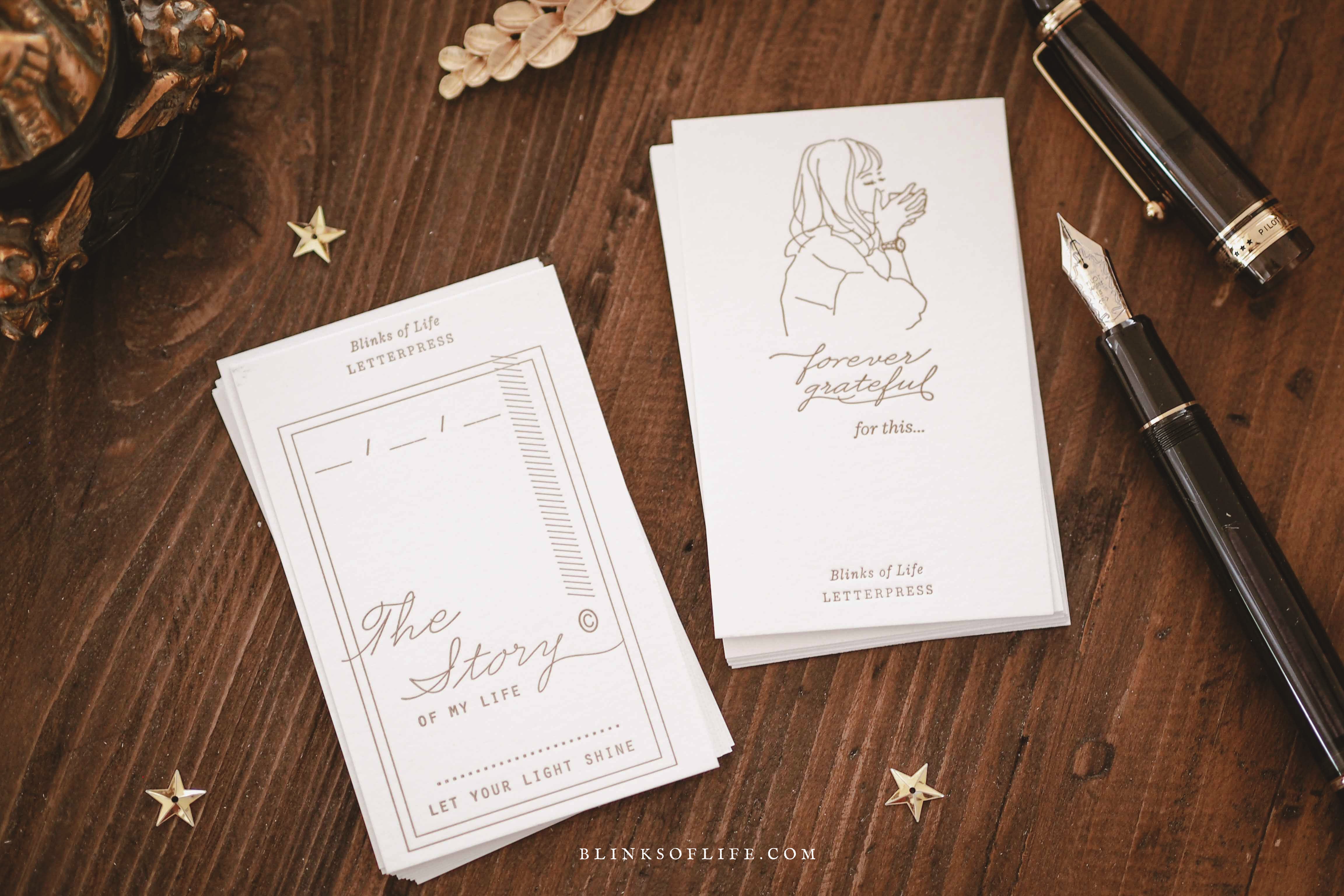Blinks of Life Letterpress Notepad - Story of My Life