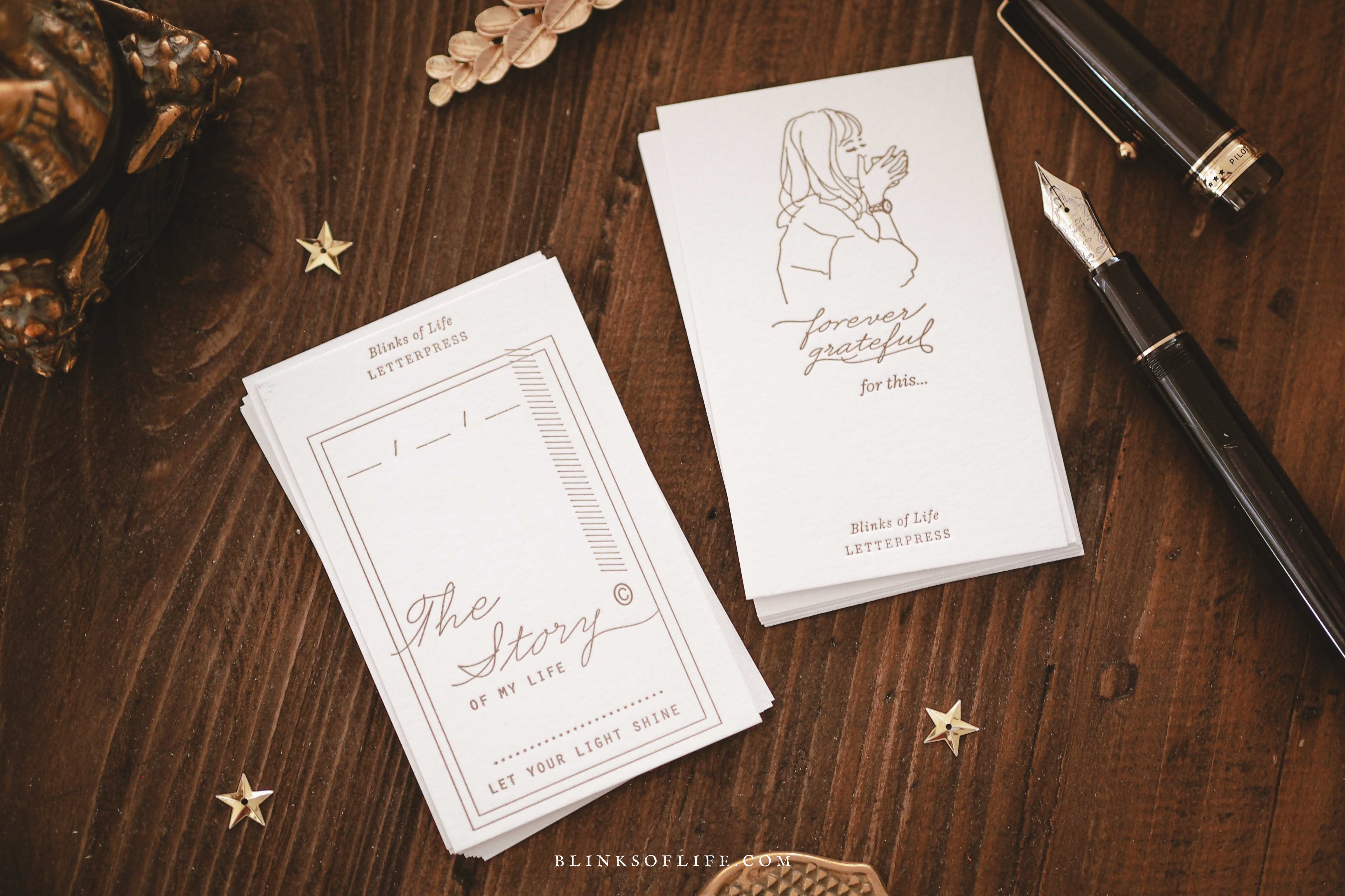 Blinks of Life Letterpress Notepad - Story of My Life