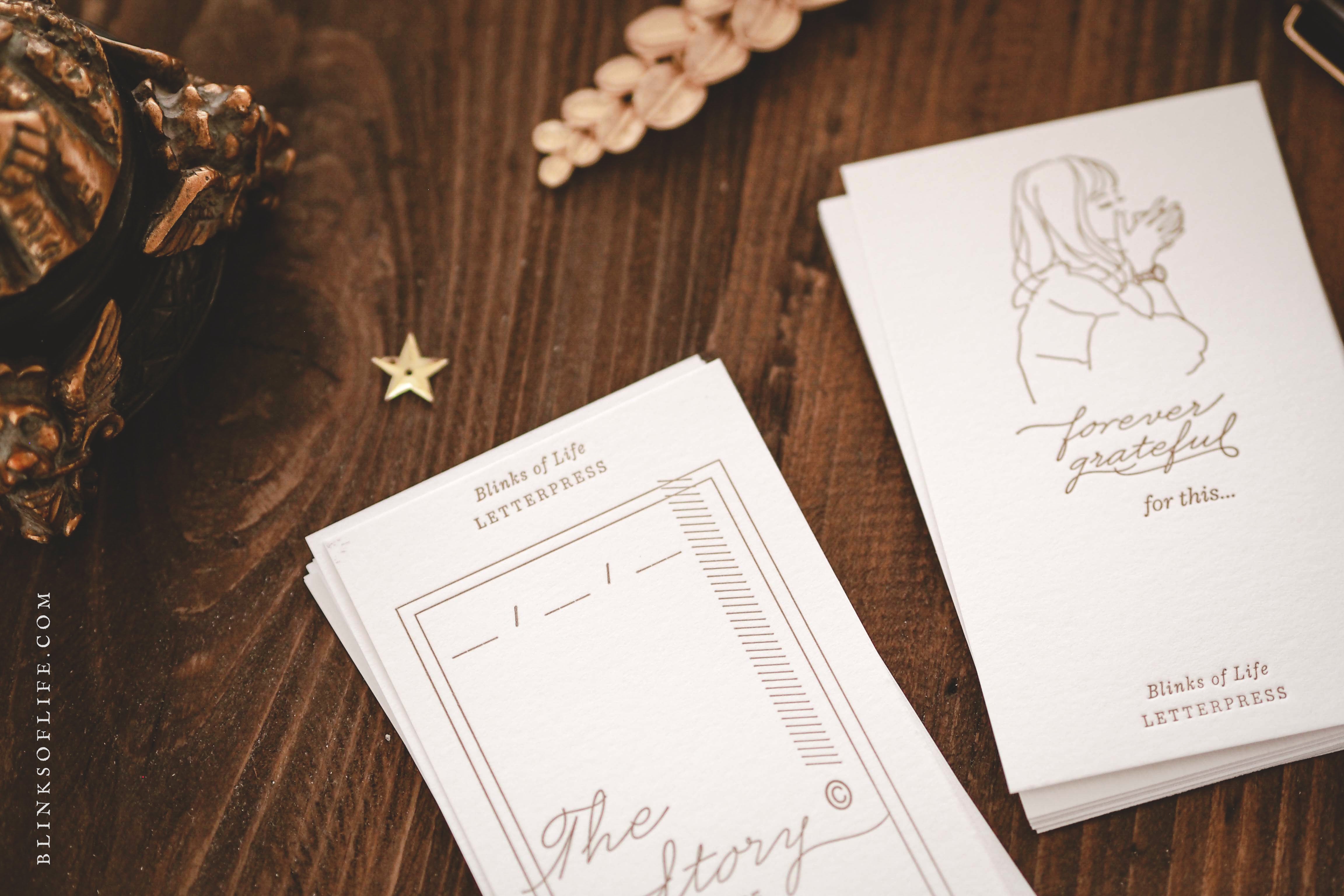 Blinks of Life Letterpress Notepad - Story of My Life