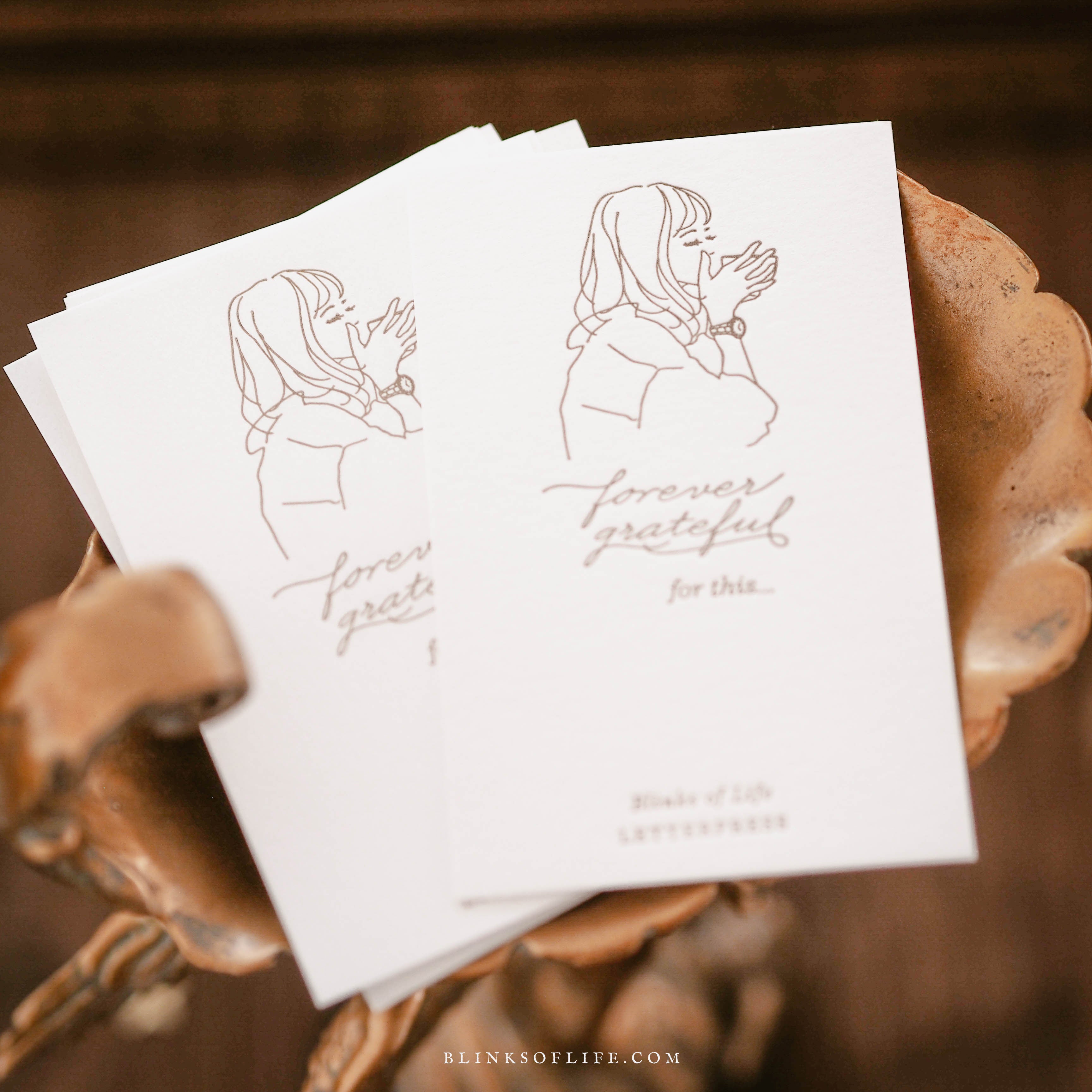 Blinks of Life Letterpress Notepad - Story of My Life