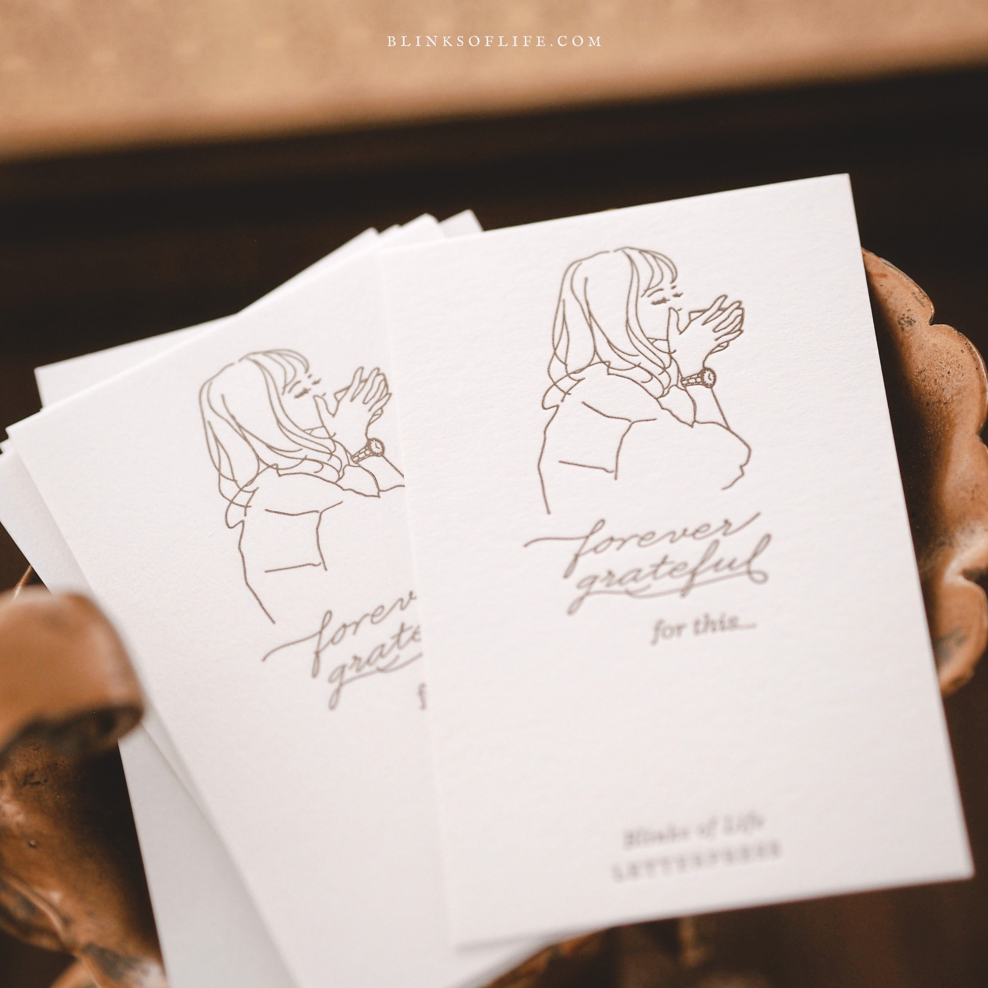 Blinks of Life Letterpress Notepad - Story of My Life