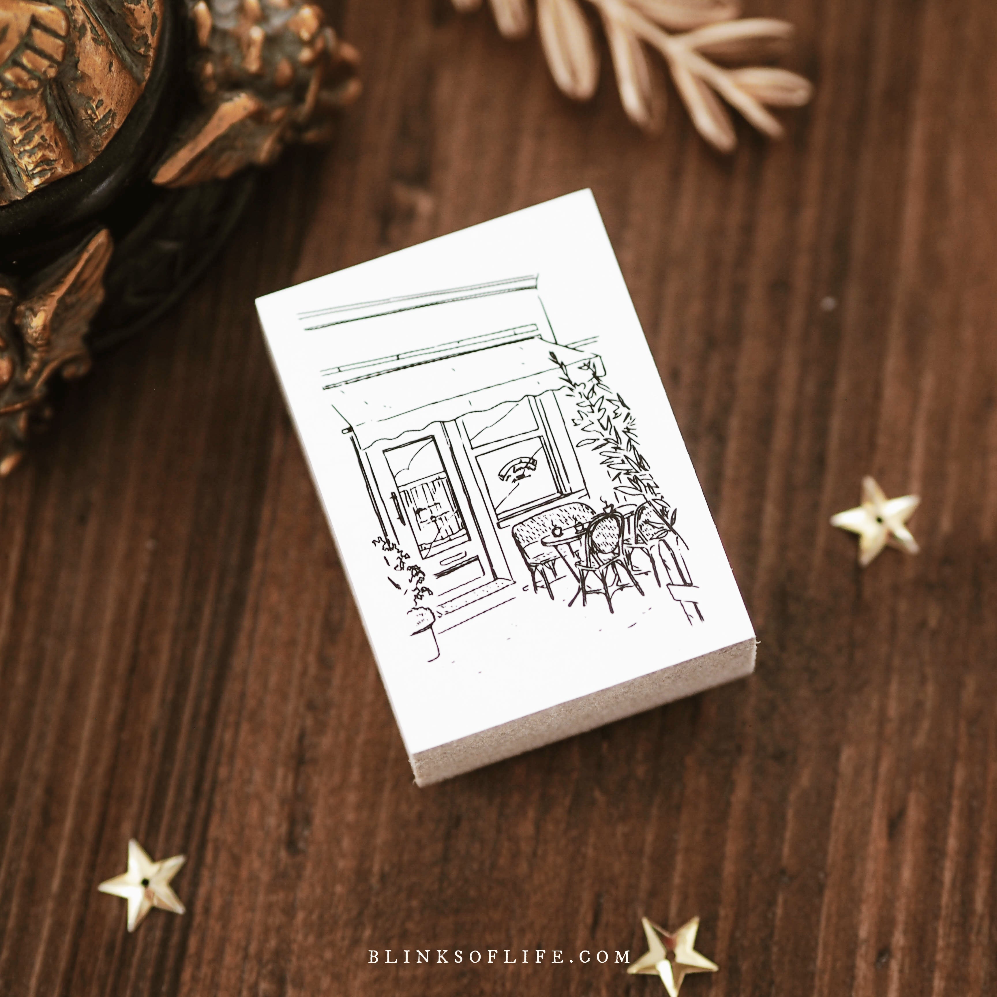 Blinks of Life - Streets of Paris Stamp Collection - Coffee en terrasse
