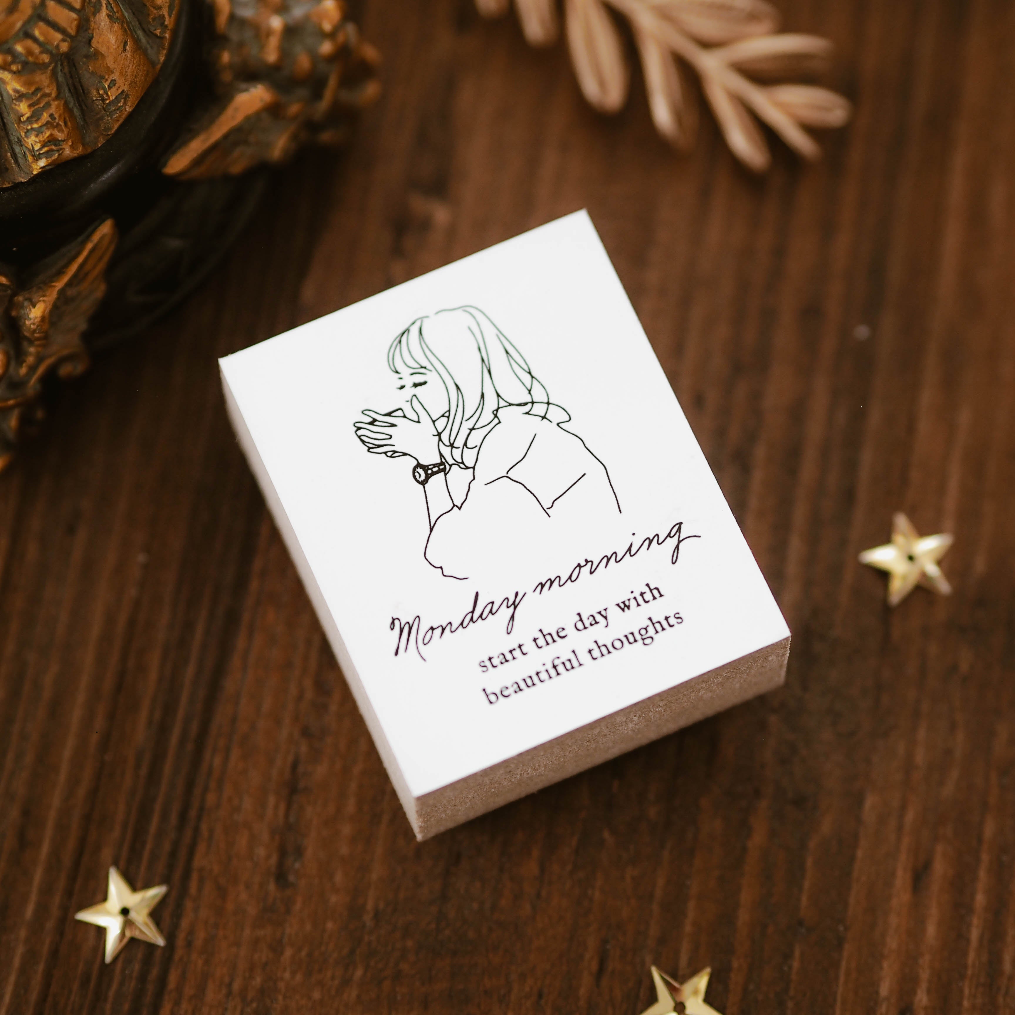 Blinks of Life - Monday Morning - Rubber Stamp