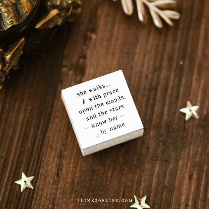Blinks of Life Journal Quote Stamp - She