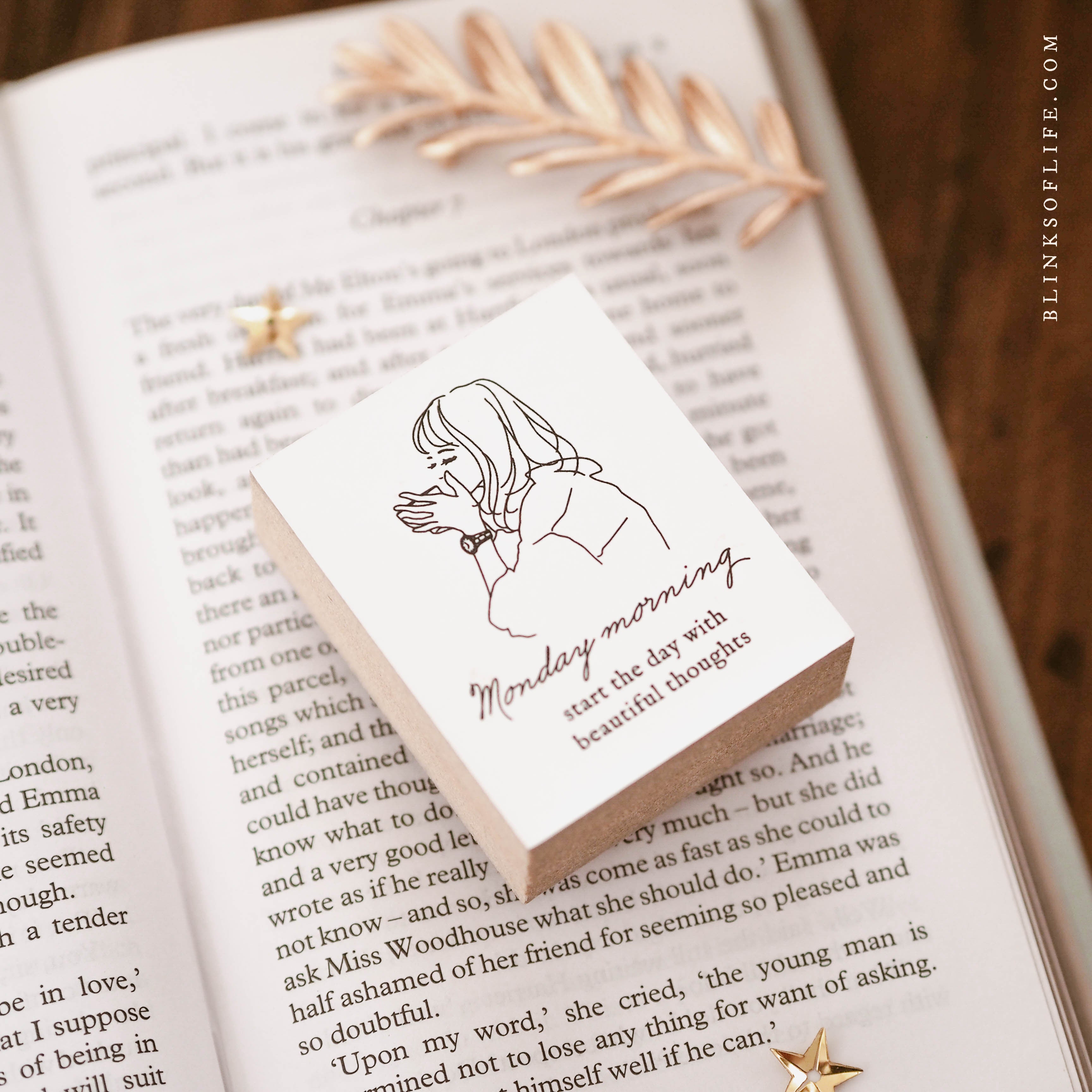 Blinks of Life - Monday Morning - Rubber Stamp