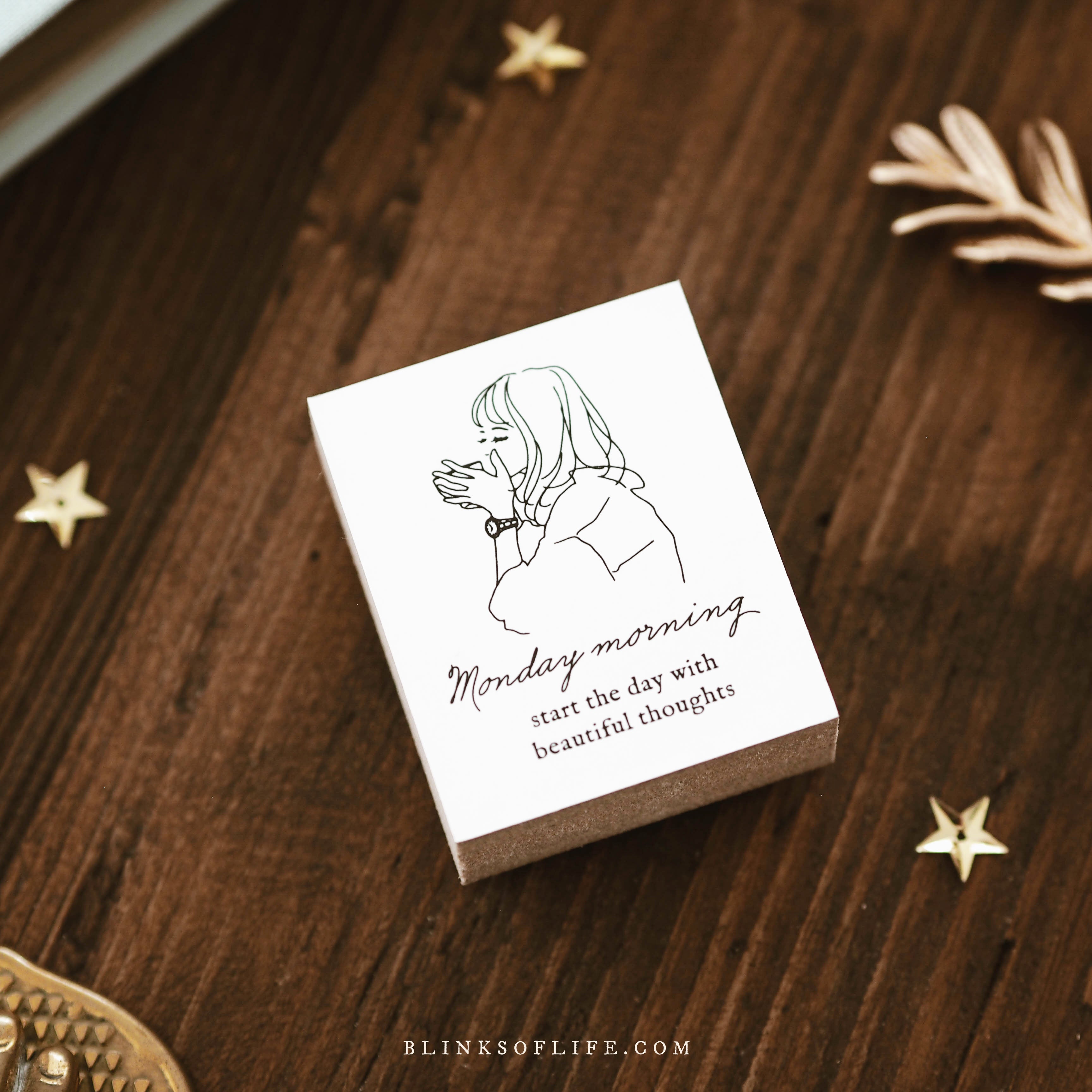 Blinks of Life - Monday Morning - Rubber Stamp