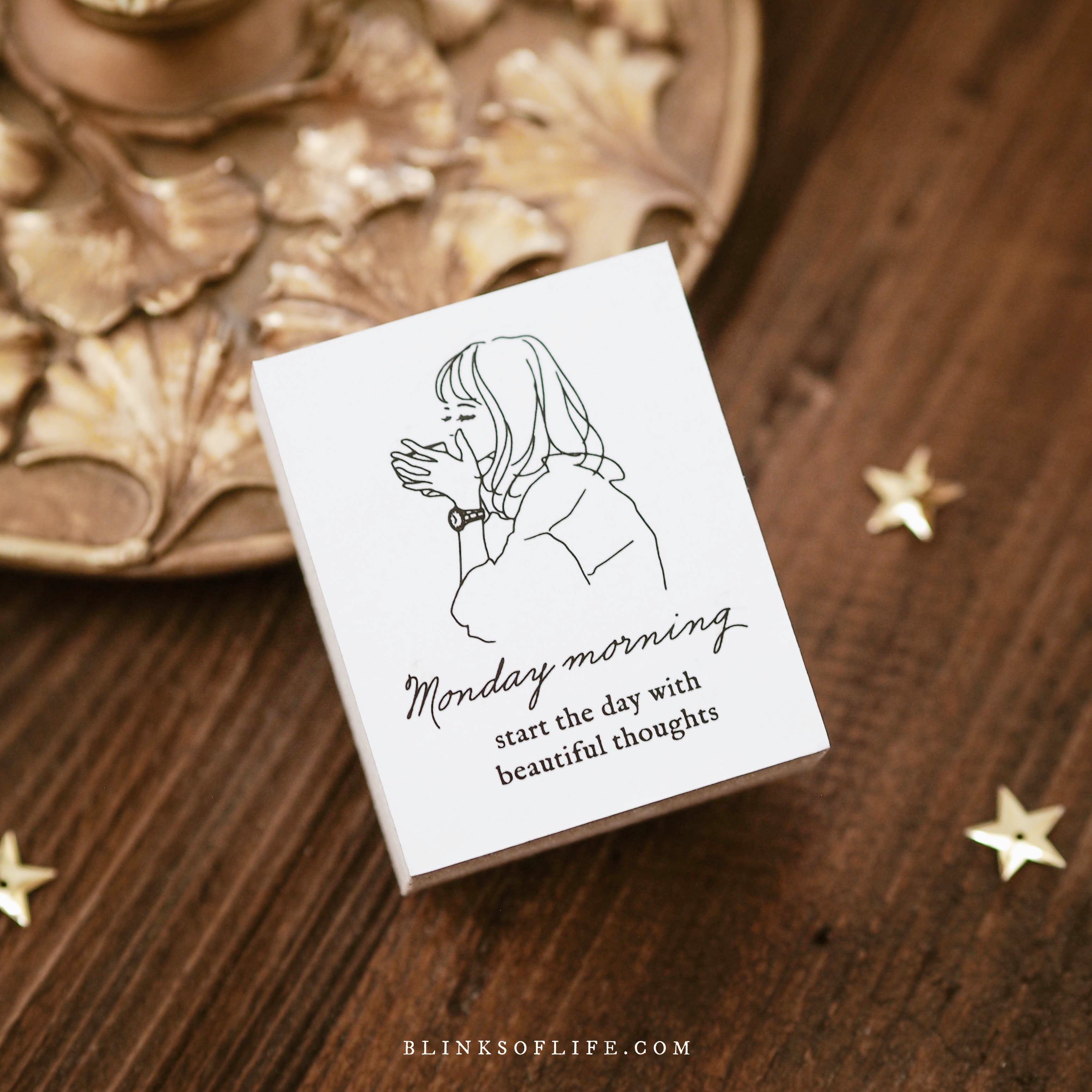 Blinks of Life - Monday Morning - Rubber Stamp