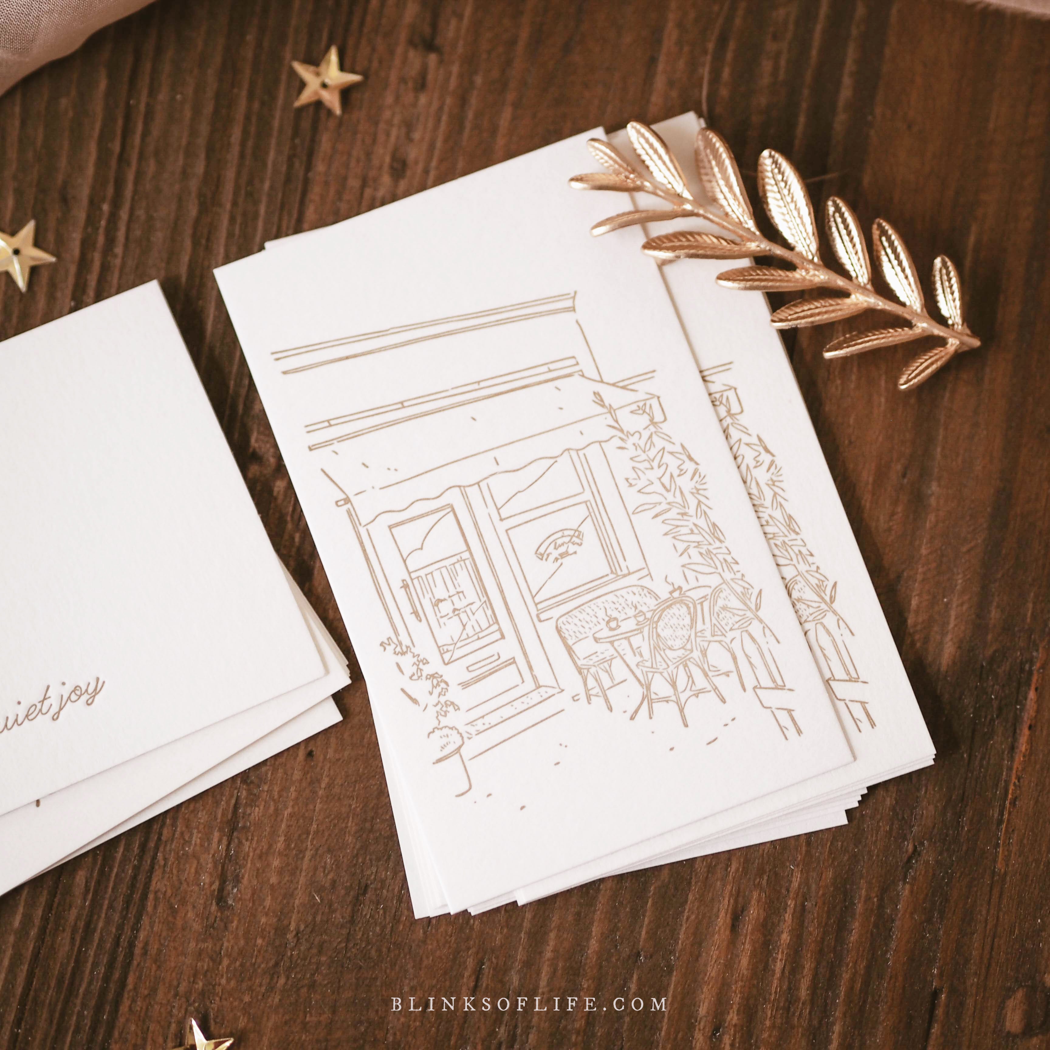 Blinks of Life - Letterpress Journal Cards