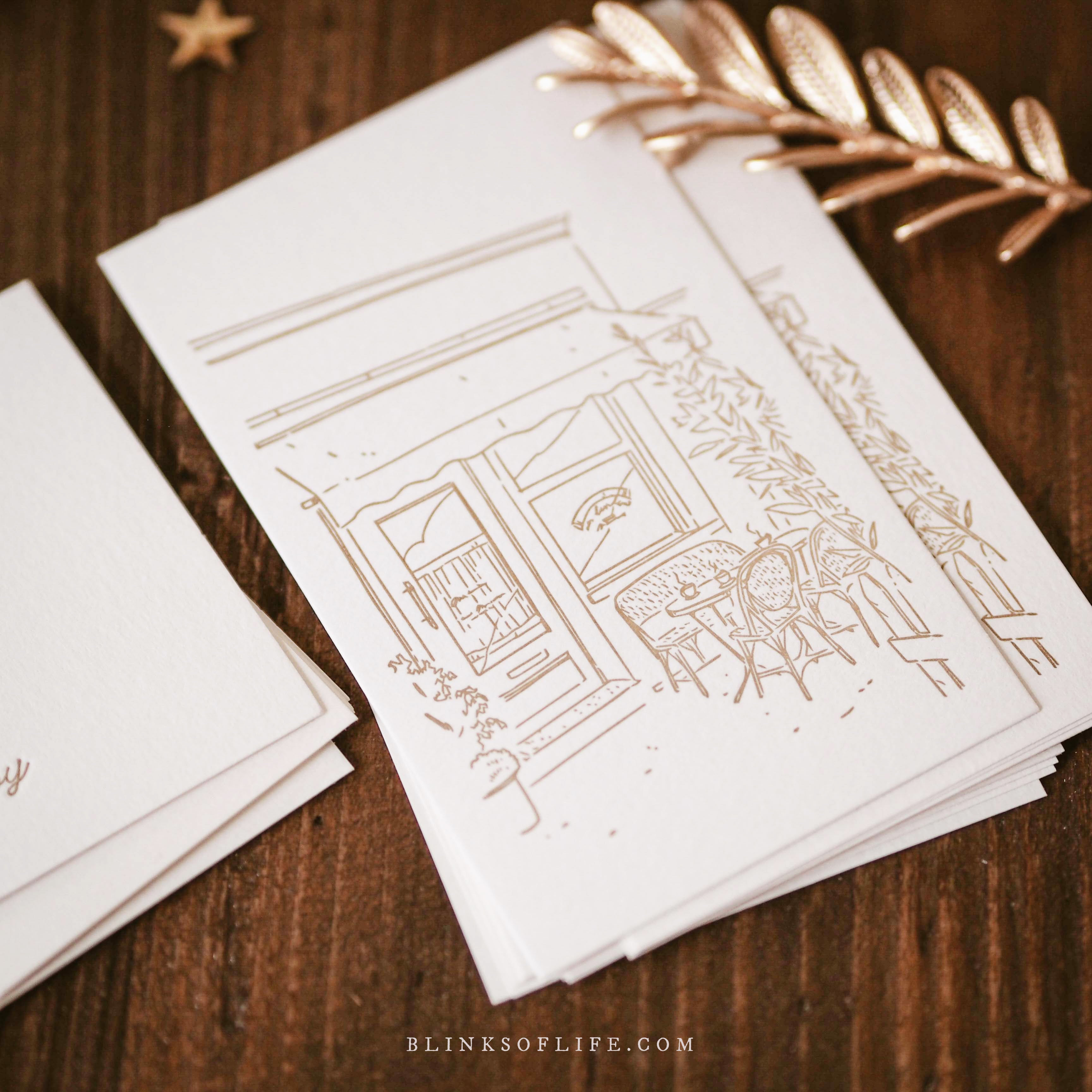 Blinks of Life - Letterpress Journal Cards