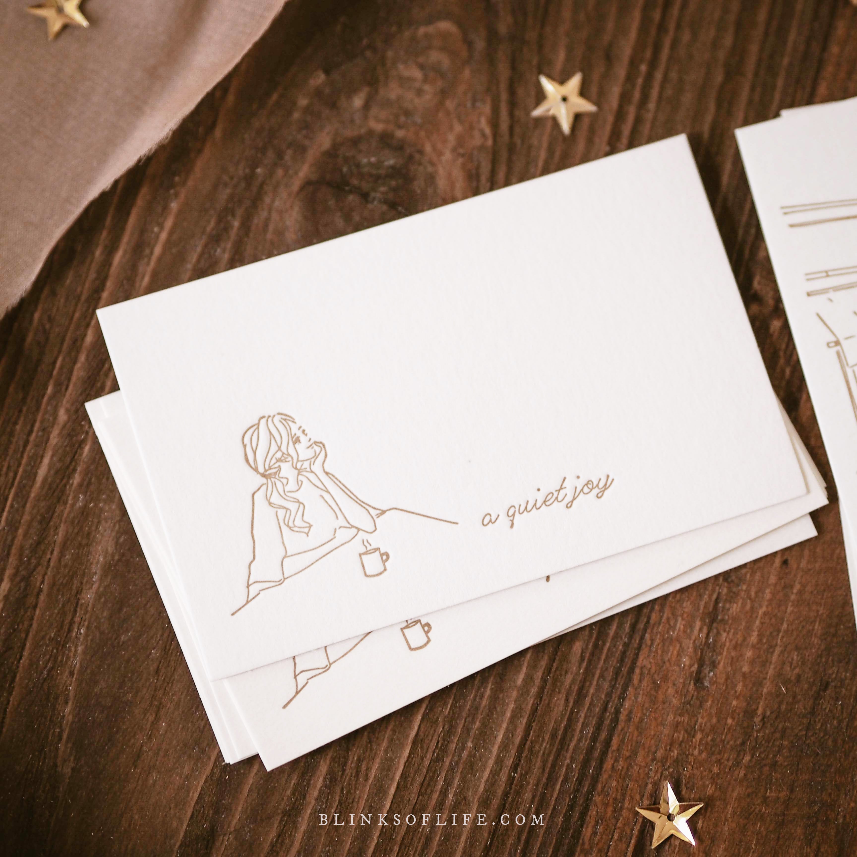 Blinks of Life - Letterpress Journal Cards