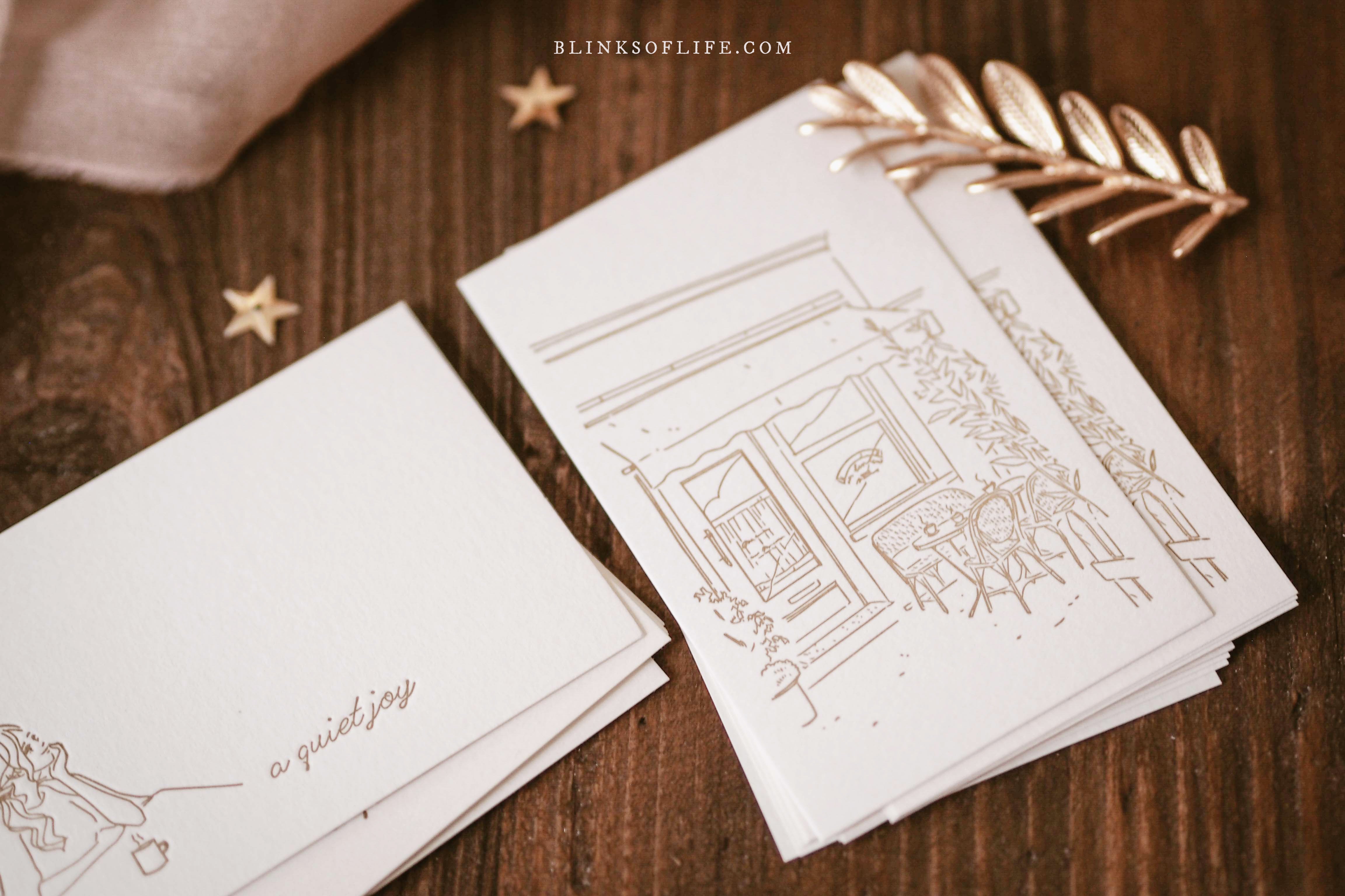 Blinks of Life - Letterpress Journal Cards