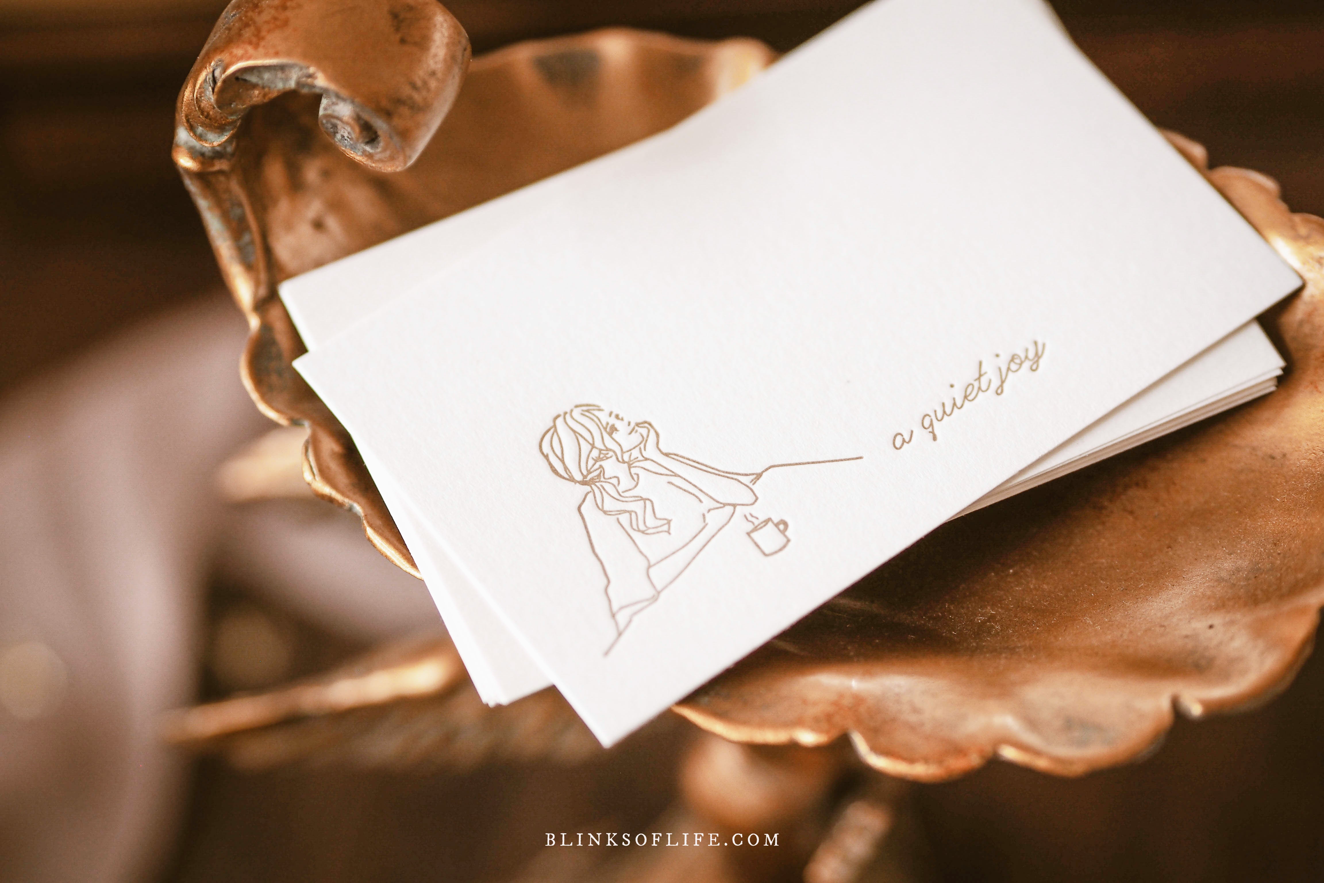 Blinks of Life - Letterpress Journal Cards