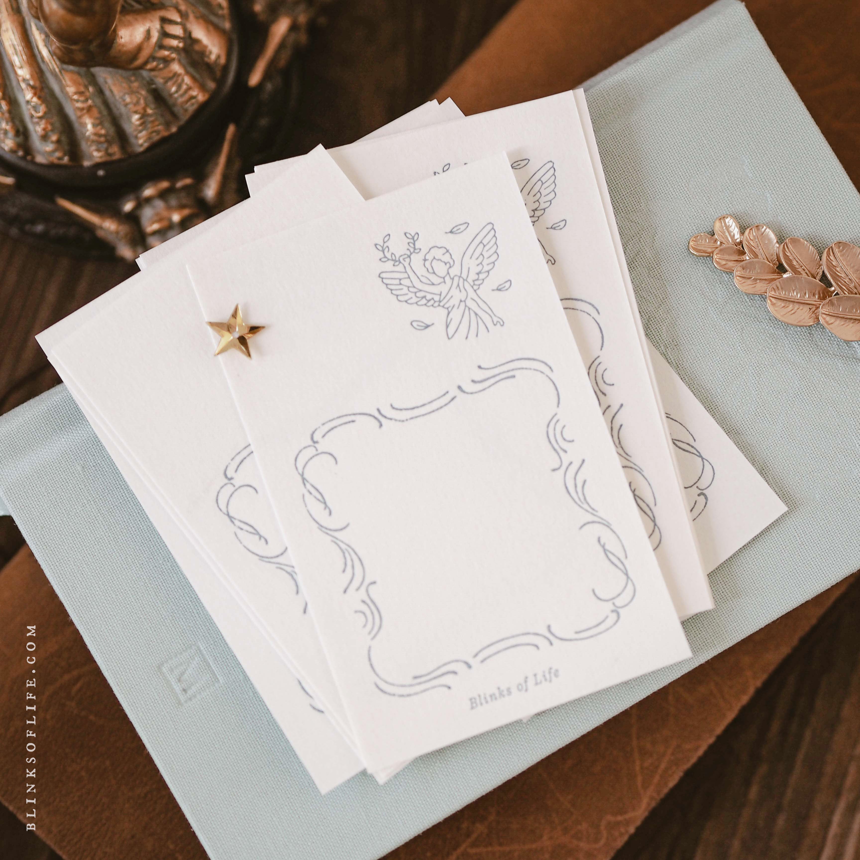 Blinks of Life - Letterpress Journal Cards